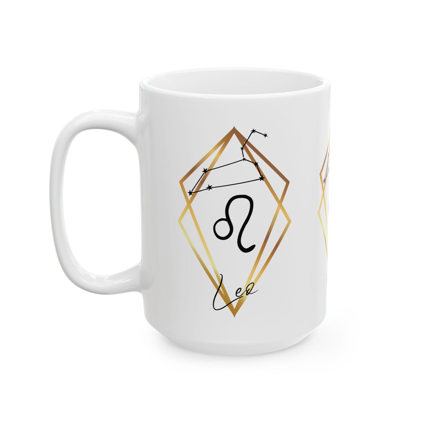 Leo Constellation Ceramic Coffee Cup 15oz