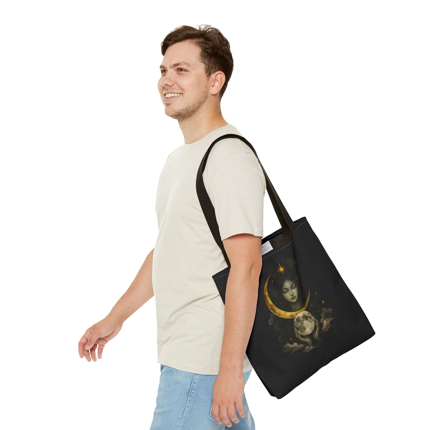 Celestial Moon Goddess Tote Bag
