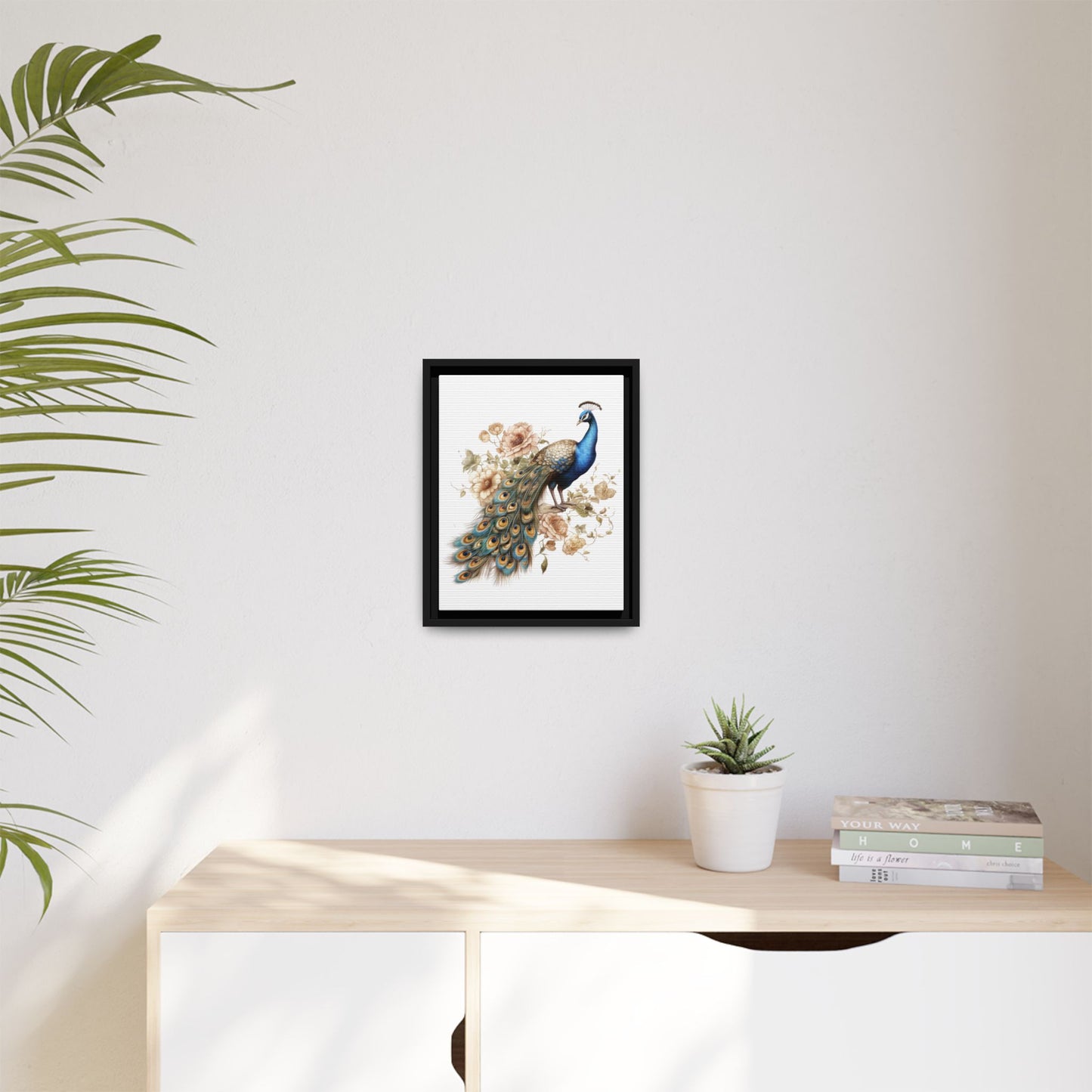 Peacock Canvas Art Print 11x14
