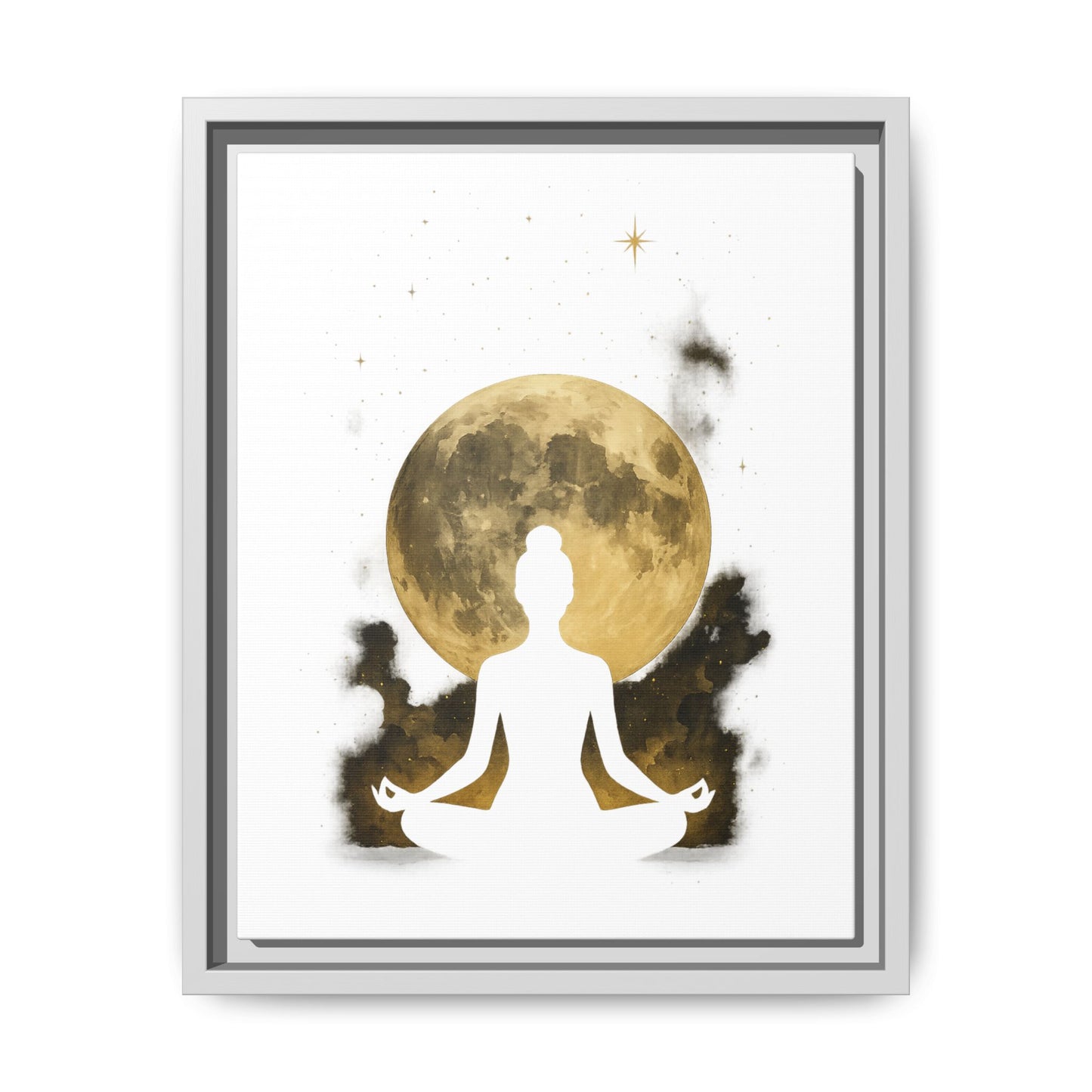 Meditative Moon Canvas Art 11x14