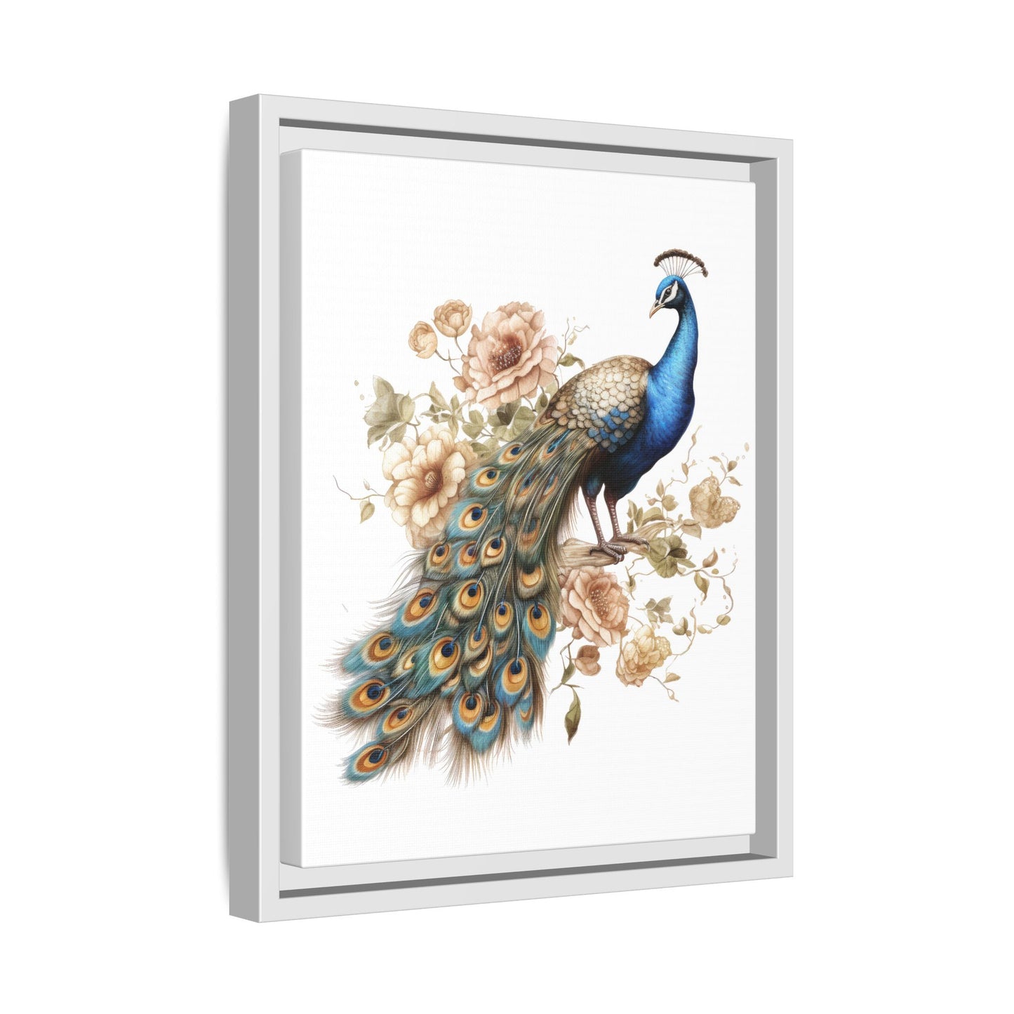 Peacock Canvas Art Print 11x14