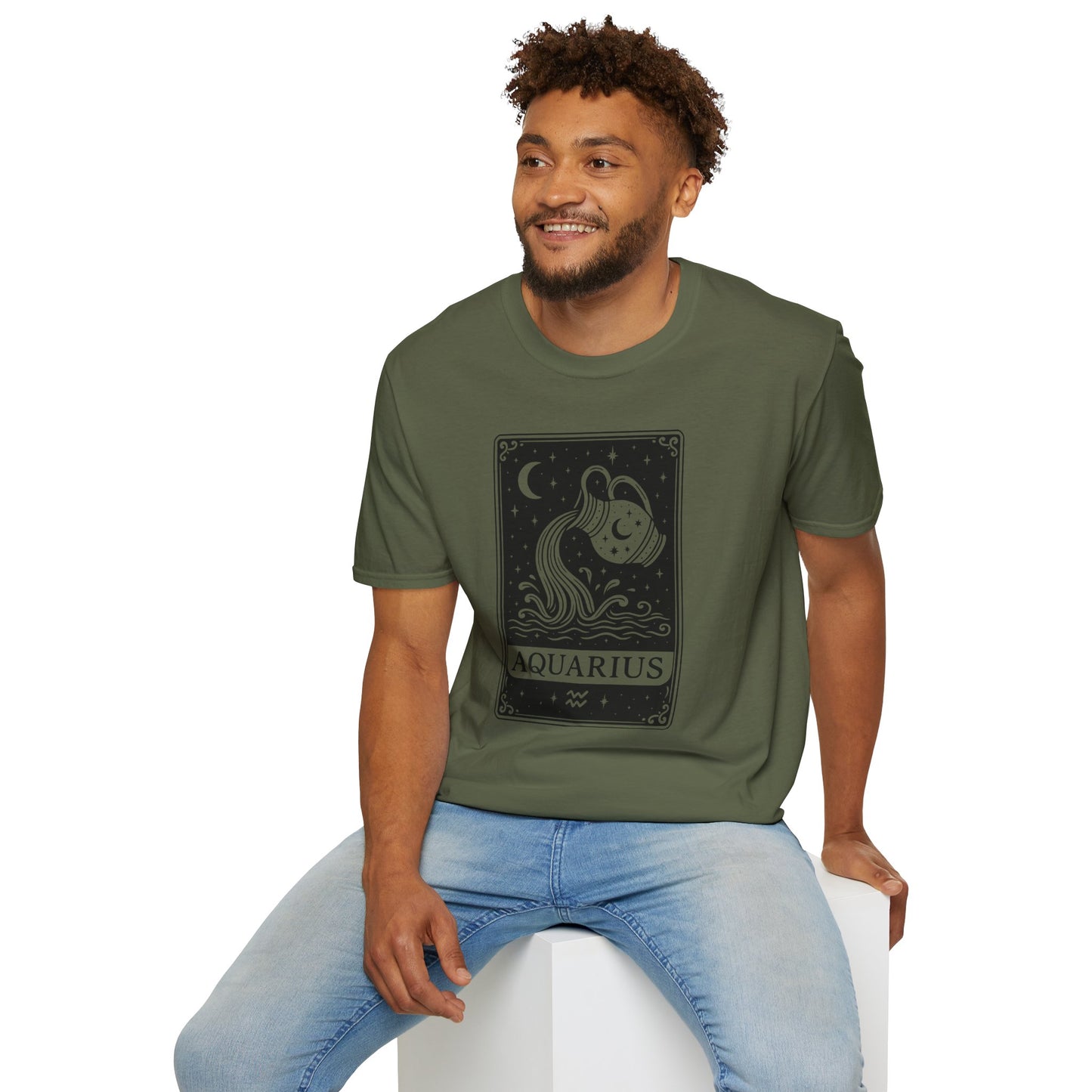 Aquarius Zodiac Softstyle T-Shirt Unisex