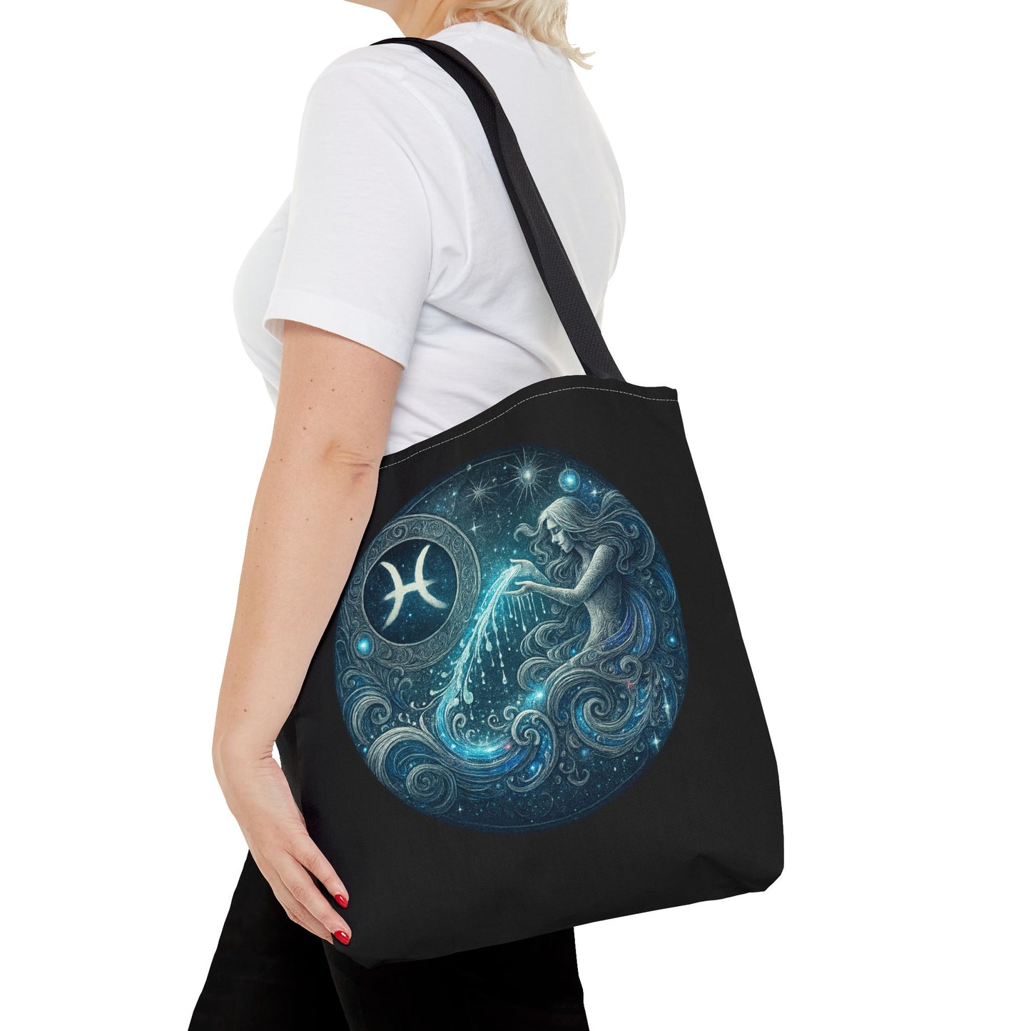 Aquarius Zodiac Tote Bag