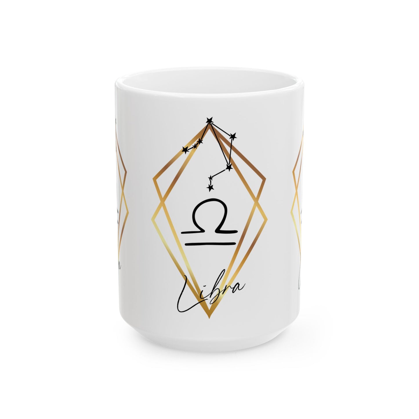Libra Constellation Ceramic Coffee Cup 15oz