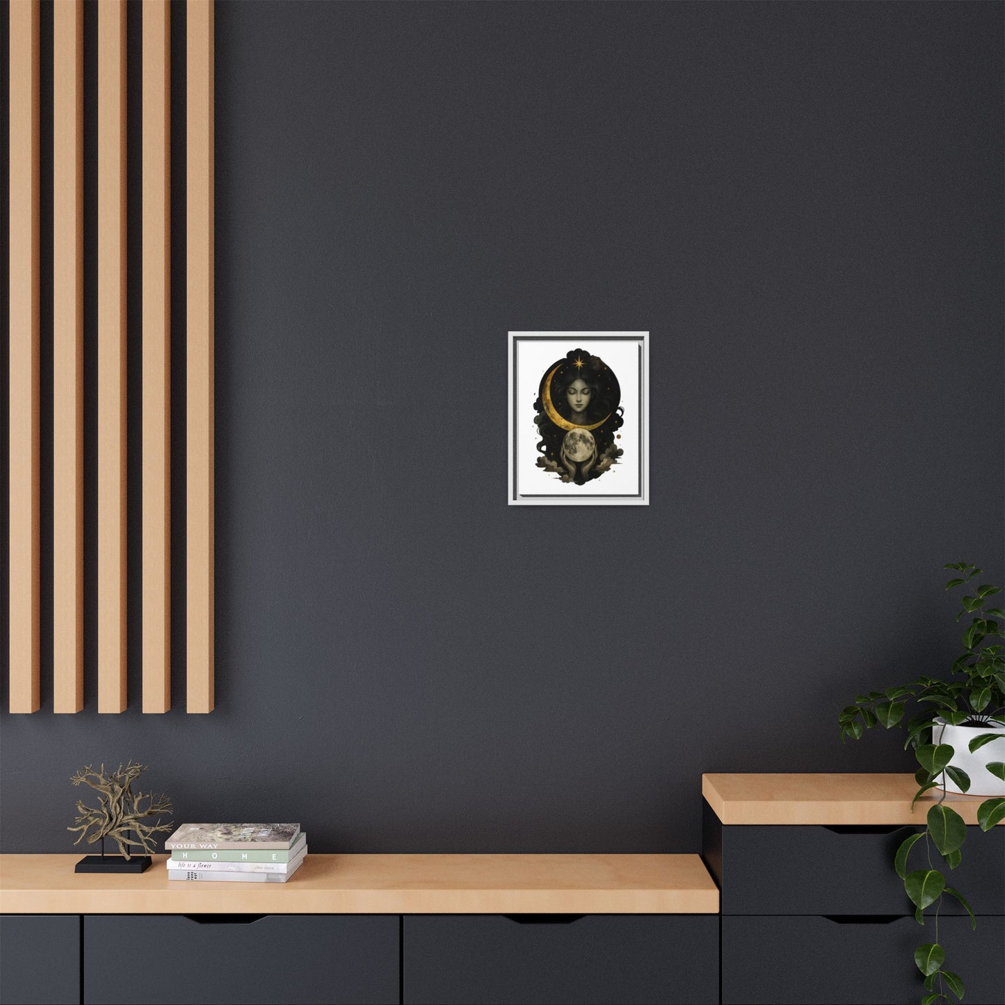 Celestial Moon Goddess Canvas Art Print 11x14