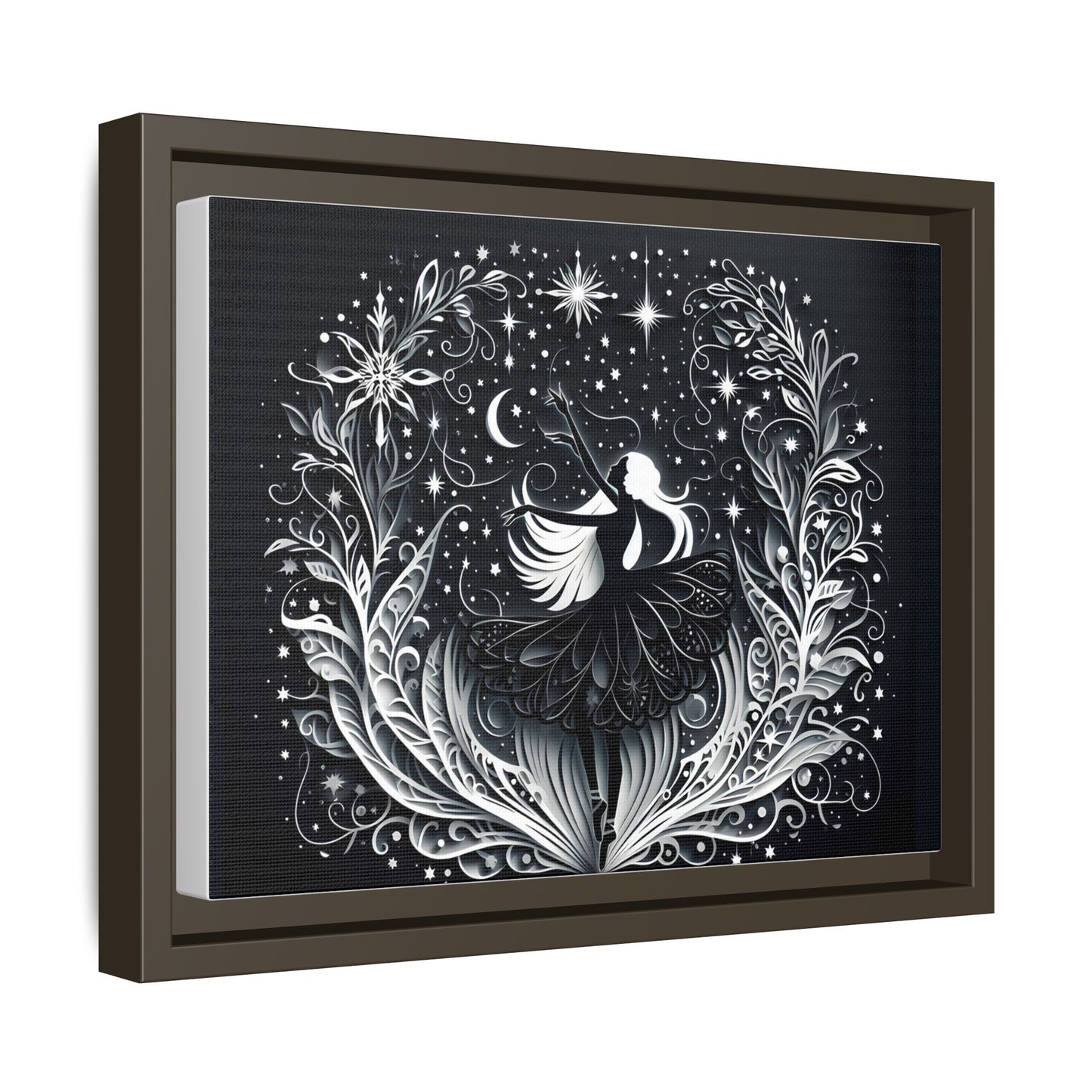 Black and White Magical Dance Wall Art 12x9