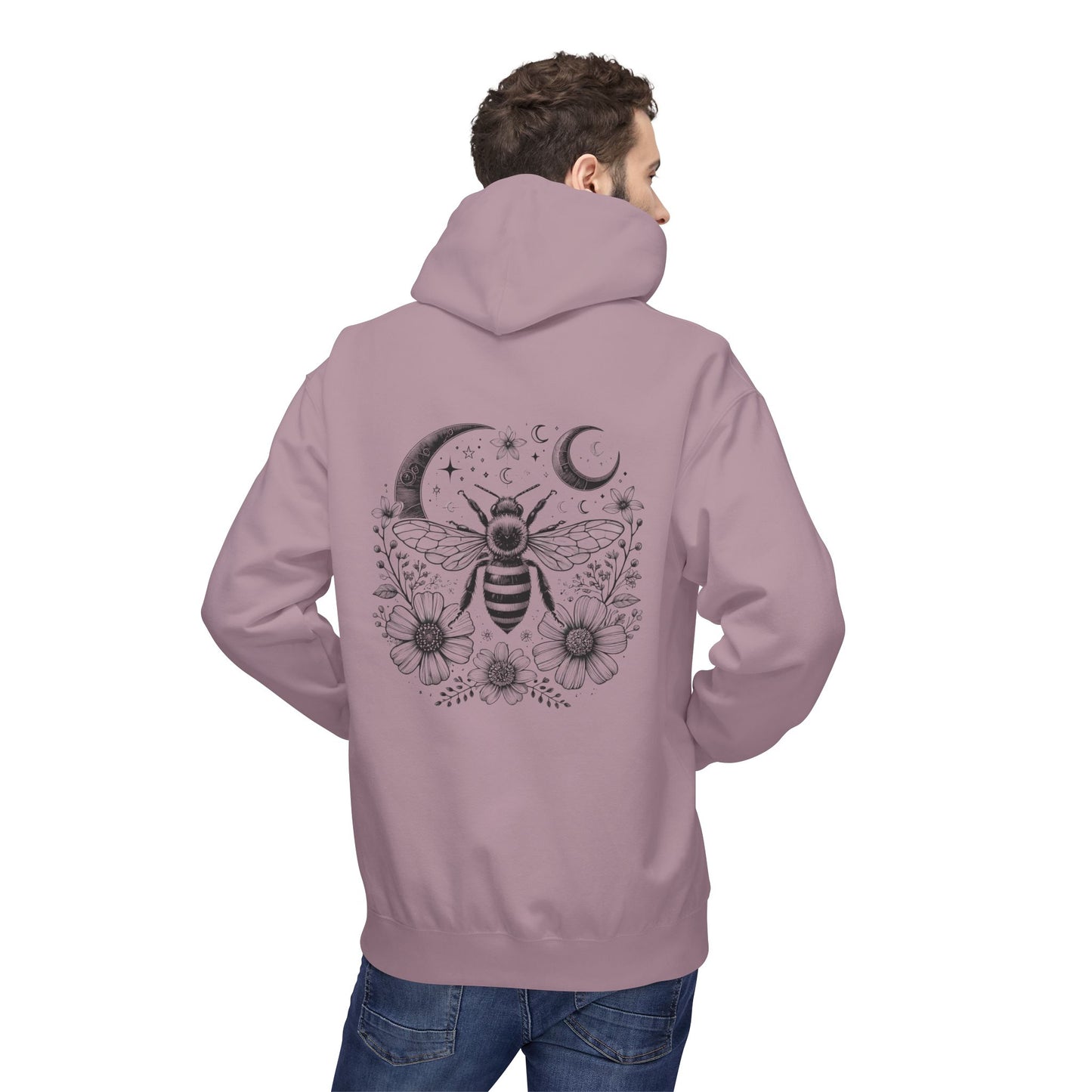 Bee-Inspired Fleece Hoodie Unisex