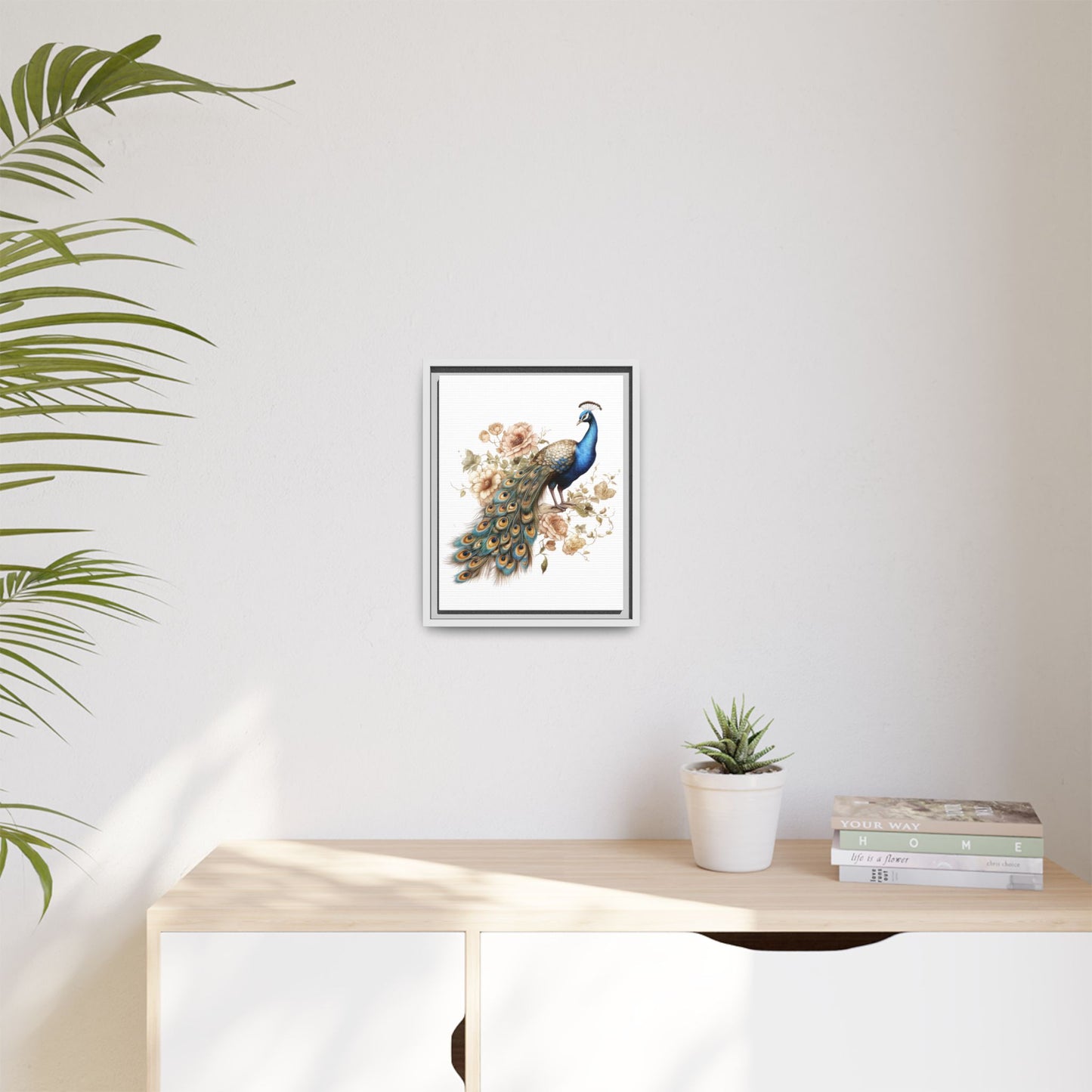 Peacock Canvas Art Print 11x14