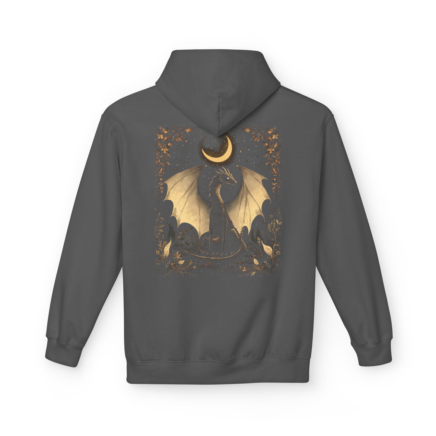 Magical Dragon & Moon Fleece Unisex Pullover