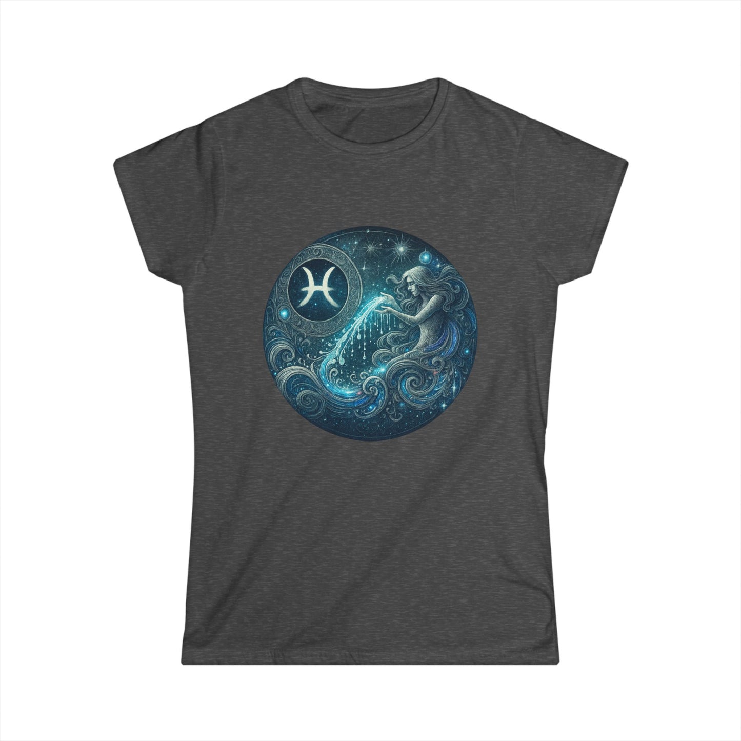 Aquarius Tee Zodiac Sign Softstyle Women’s Tee Shirt