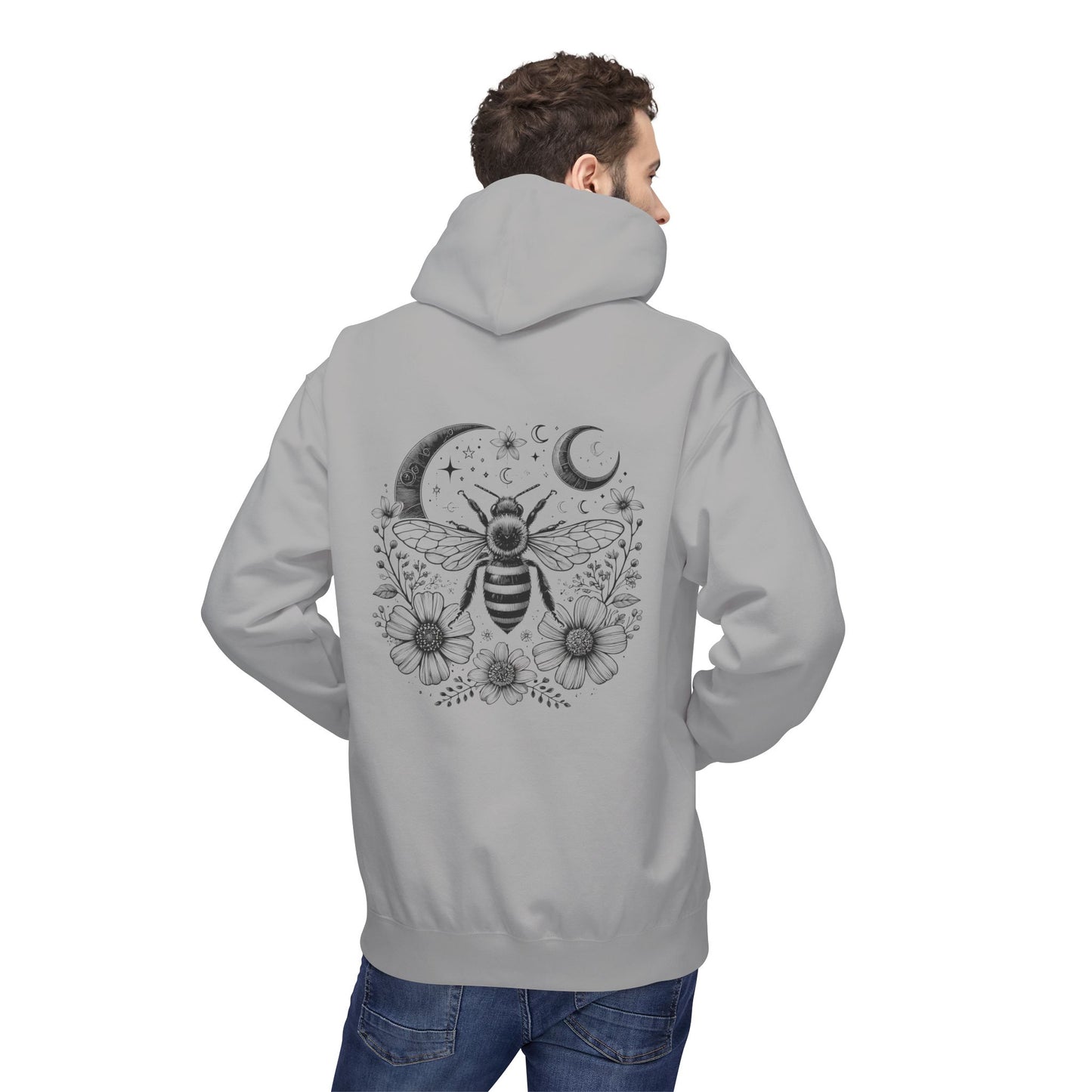 Bee-Inspired Fleece Hoodie Unisex