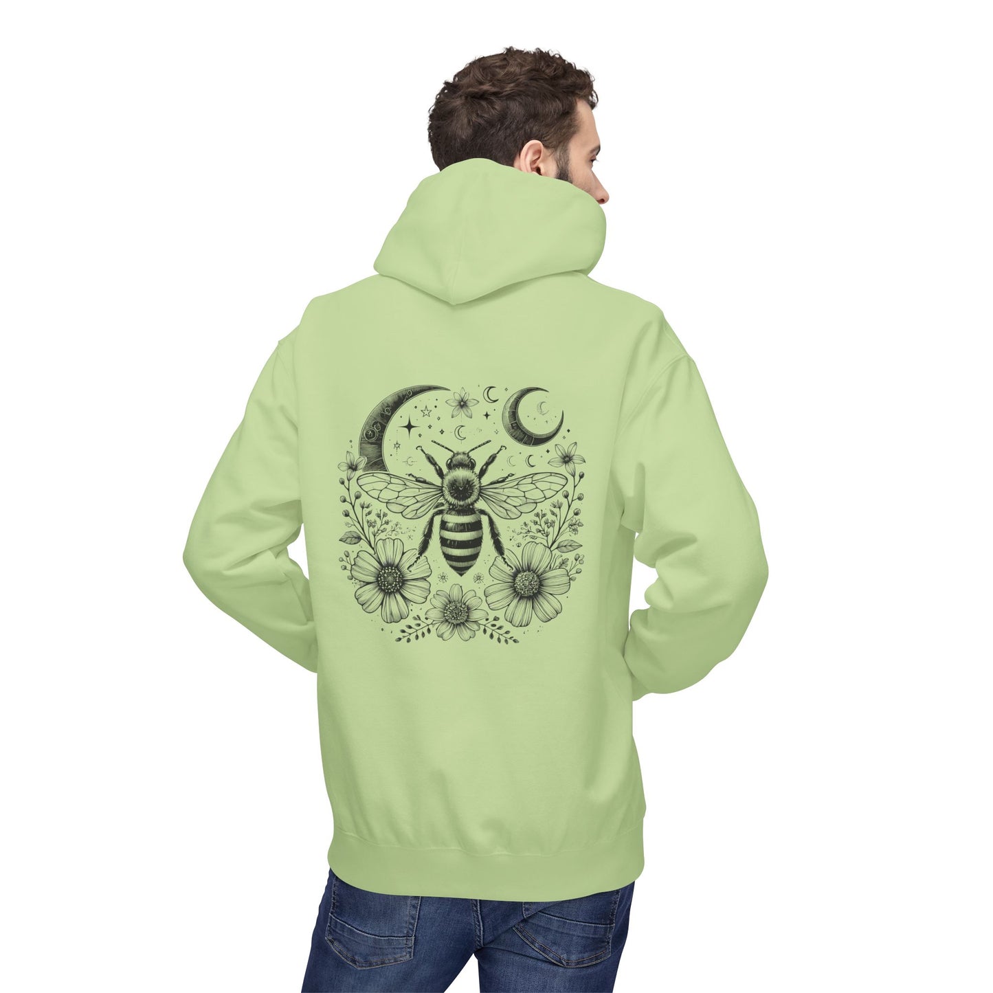 Bee-Inspired Fleece Hoodie Unisex