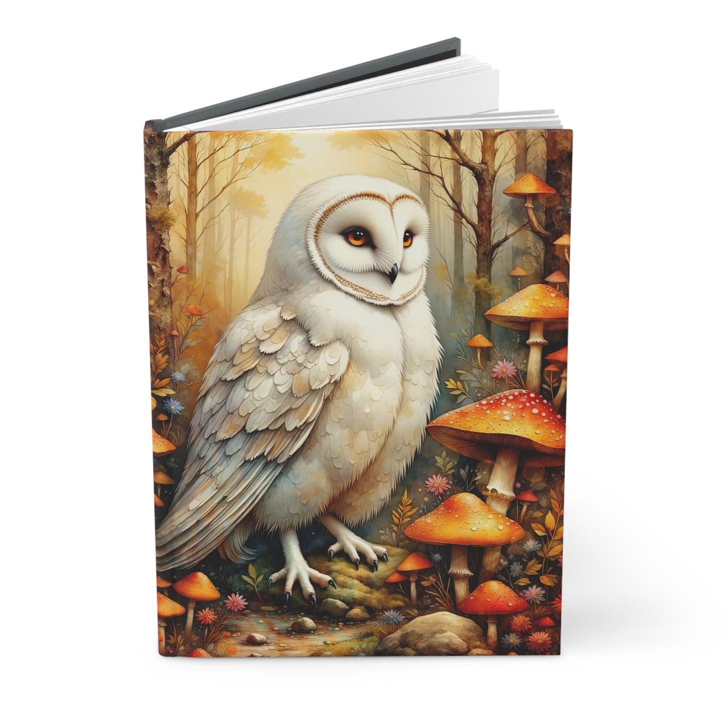 Charming Owl Hardcover Journal