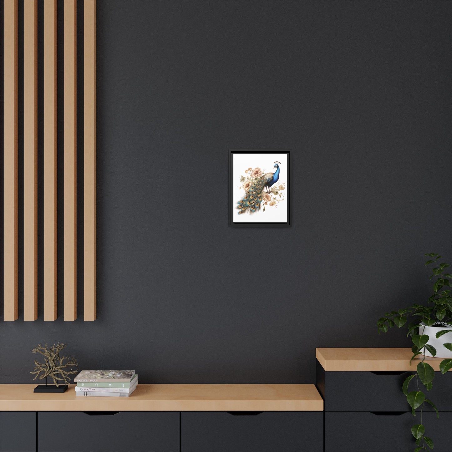 Peacock Canvas Art Print 11x14