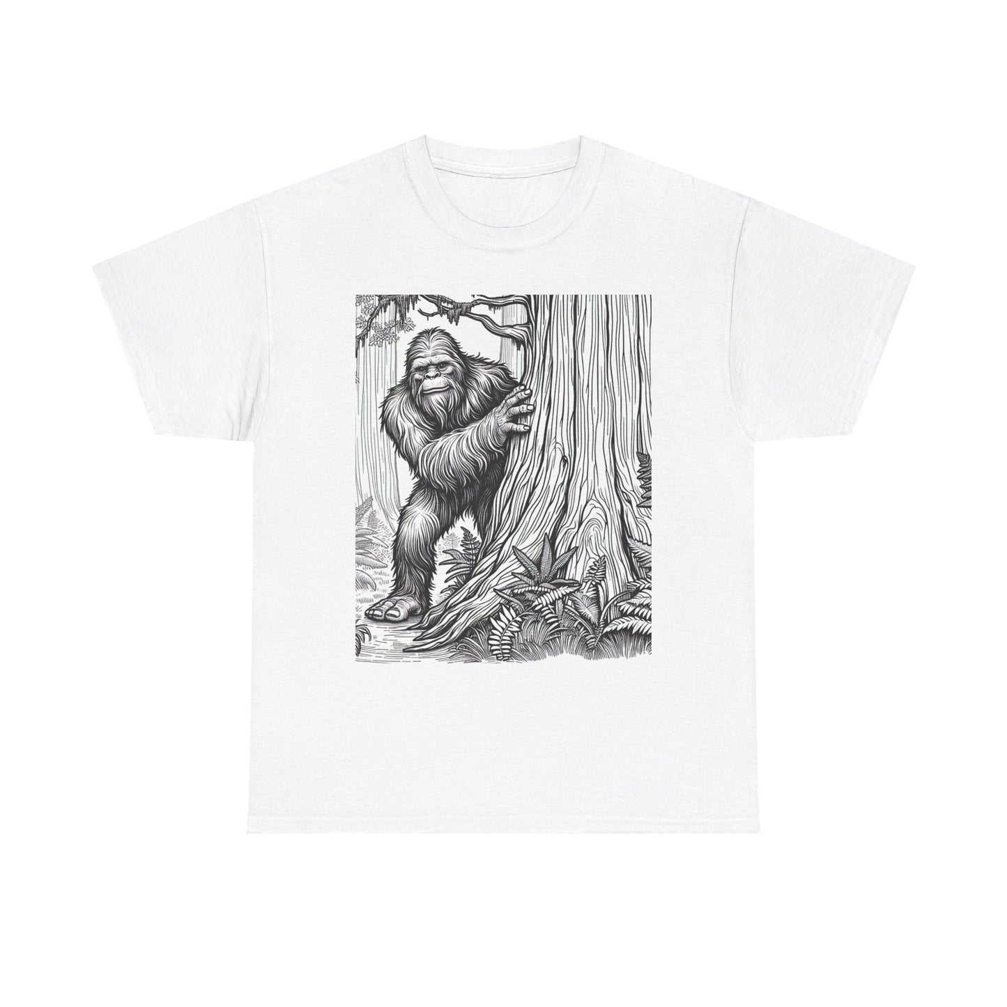 Unisex Heavy Cotton Sasquatch Peek T-Shirt