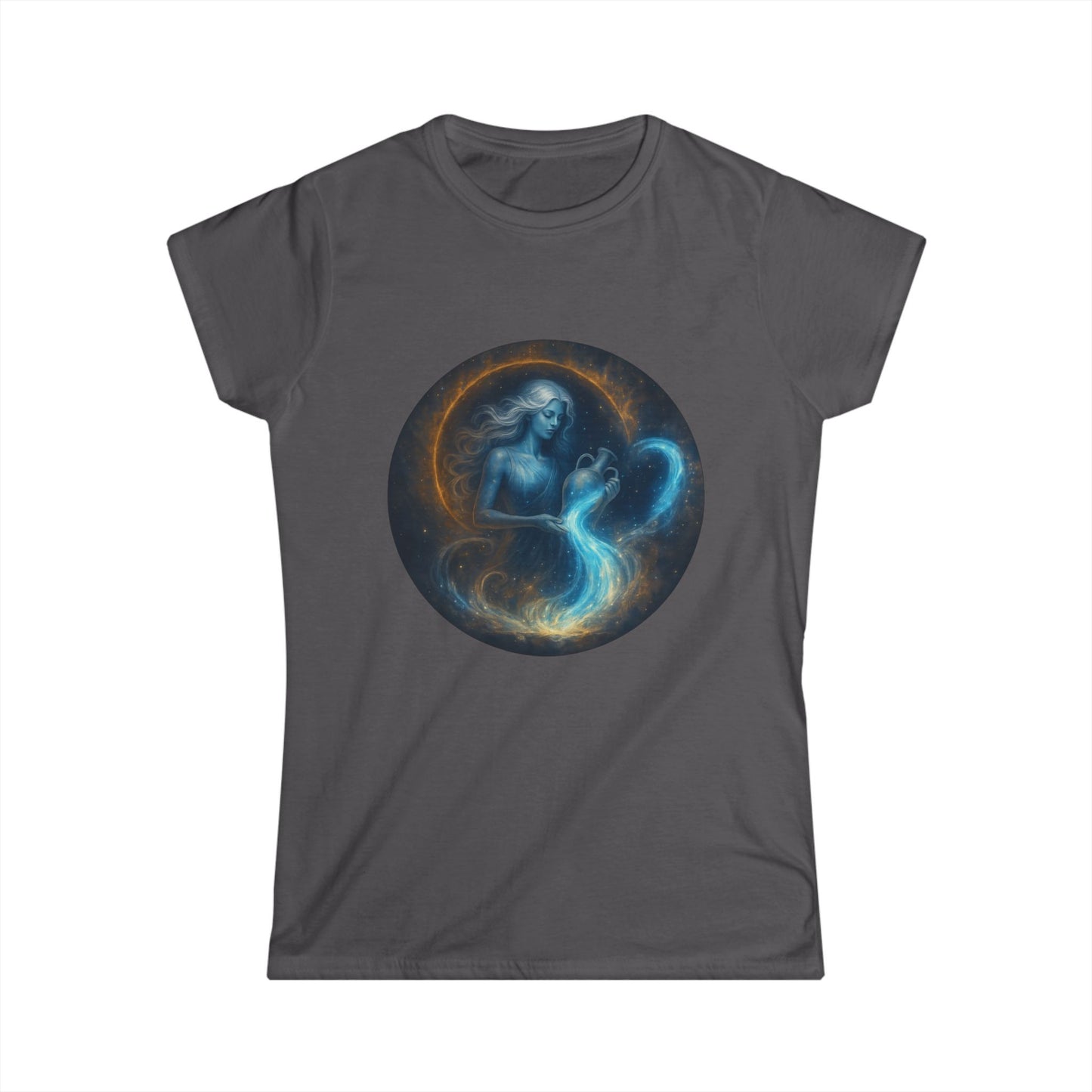Aquarius Tee Zodiac Sign Softstyle Women’s Tee Shirt