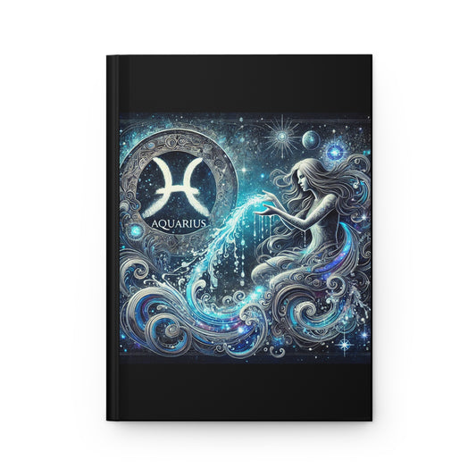 Aquarius Hardcover Journal