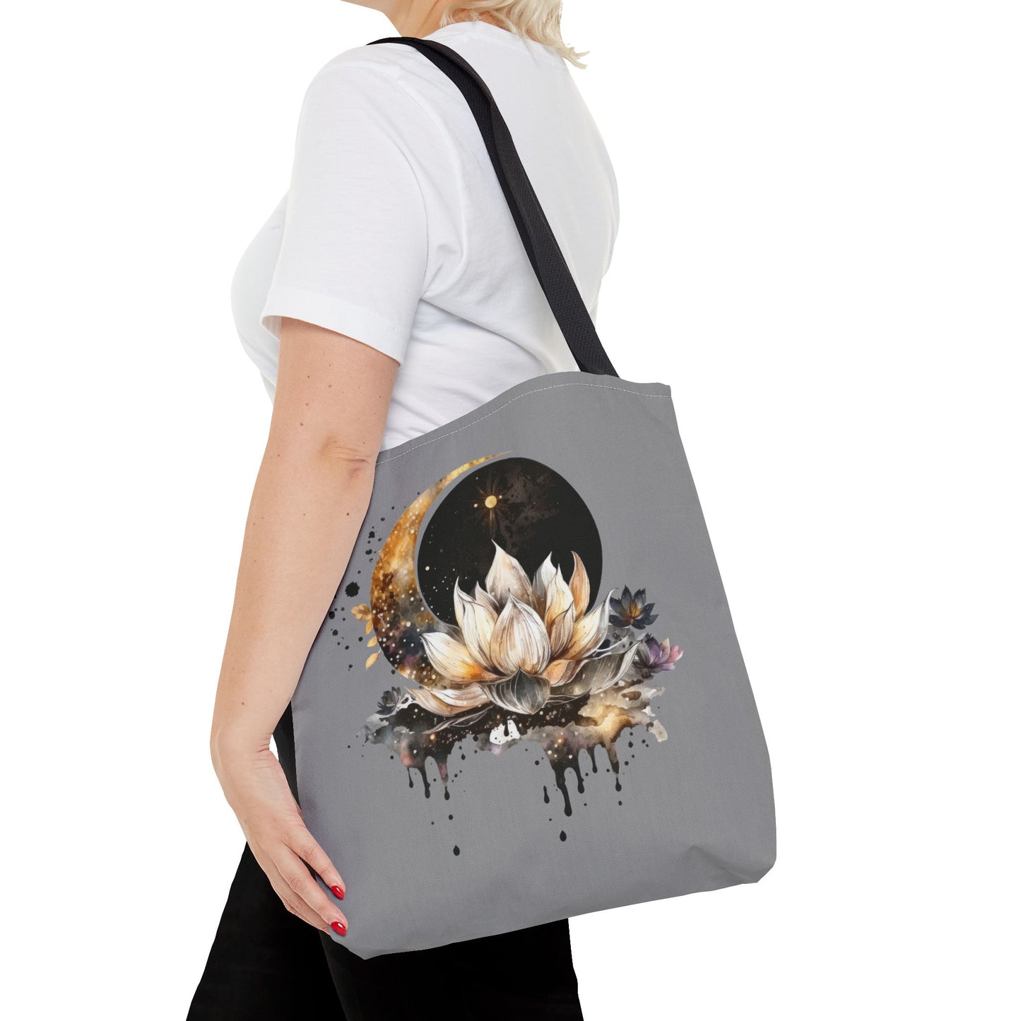 Moon Lotus Tote Bag
