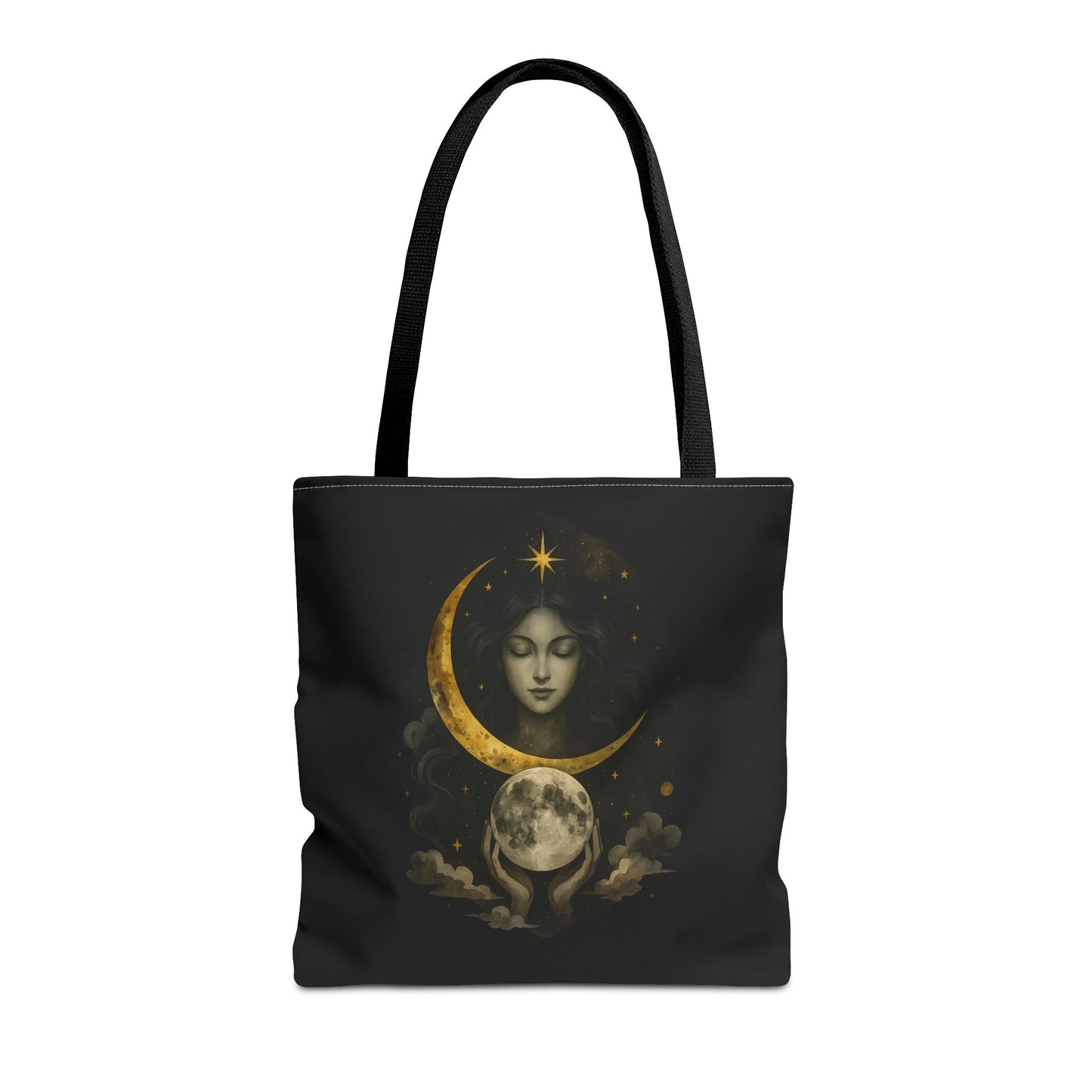 Celestial Moon Goddess Tote Bag