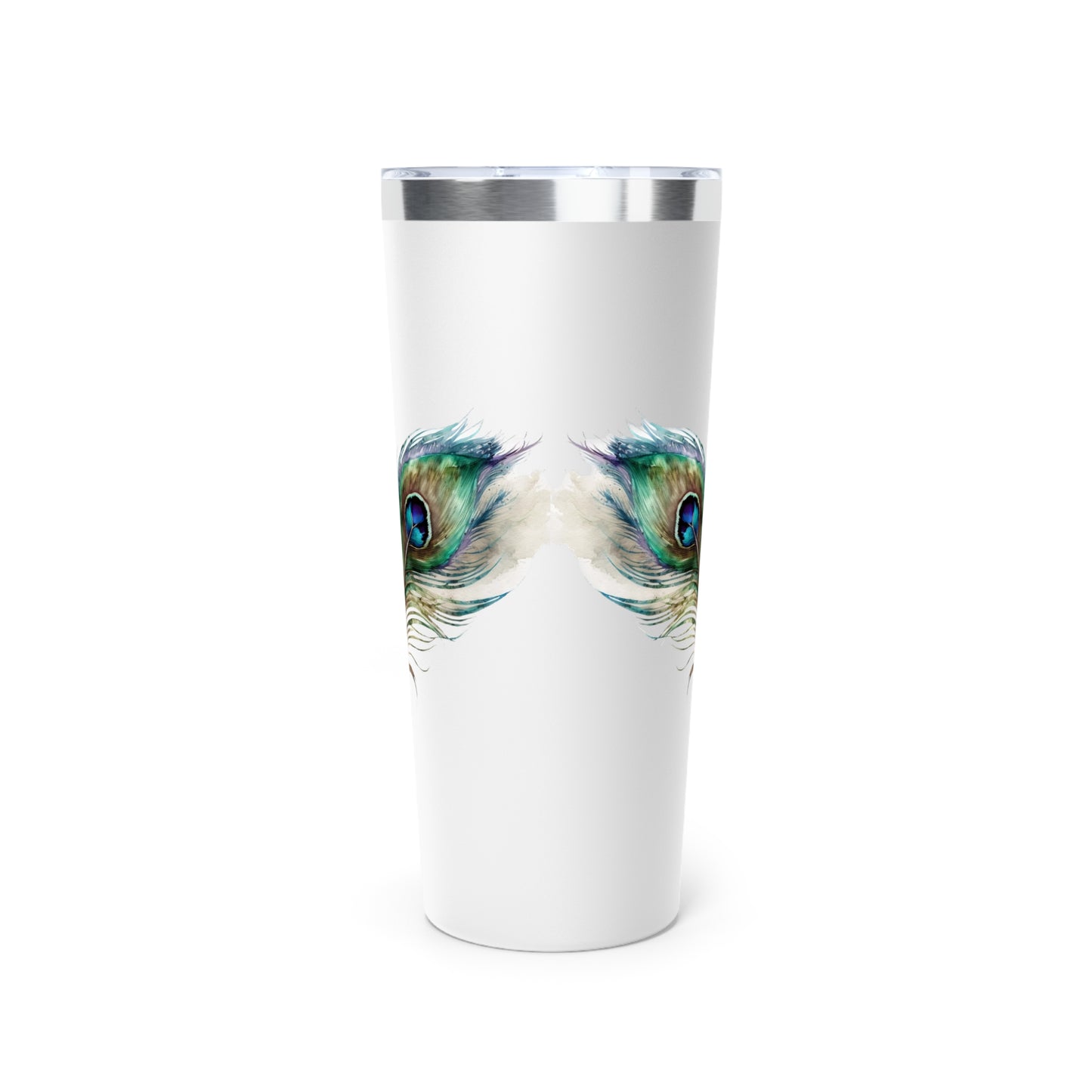 Peacock Design 22oz. Copper Vacuum Insulated Tumbler