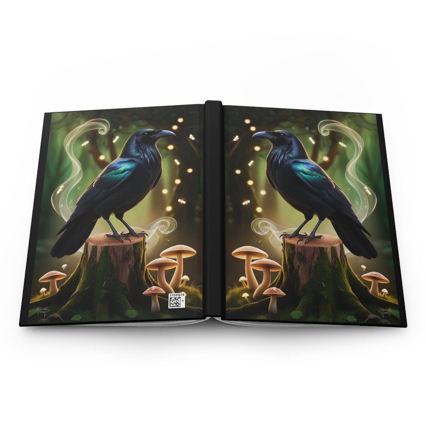Mystical Raven Hardcover Journal