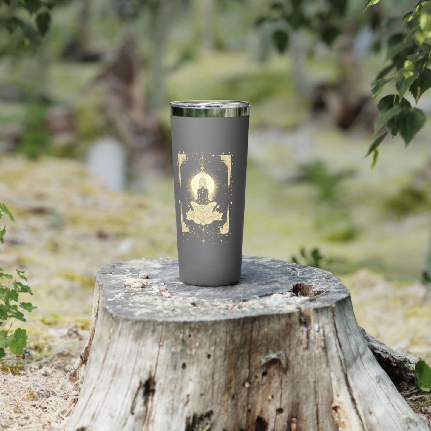Serene Buddha Copper Vacuum Insulated Tumbler