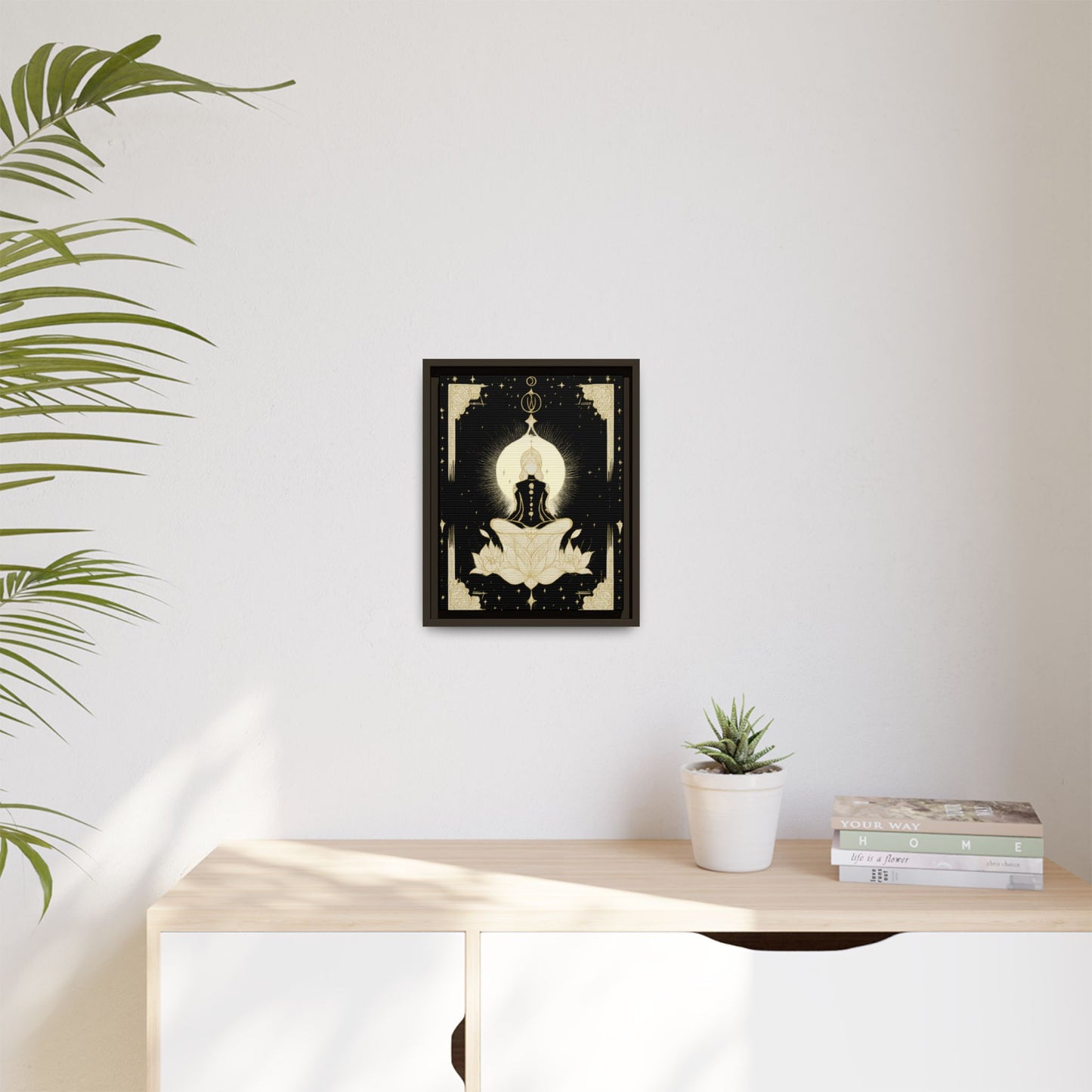 Meditation Art Framed Canvas