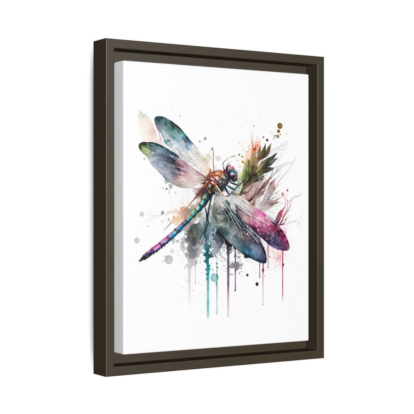 Colorful Dragonfly Art Print 11x14
