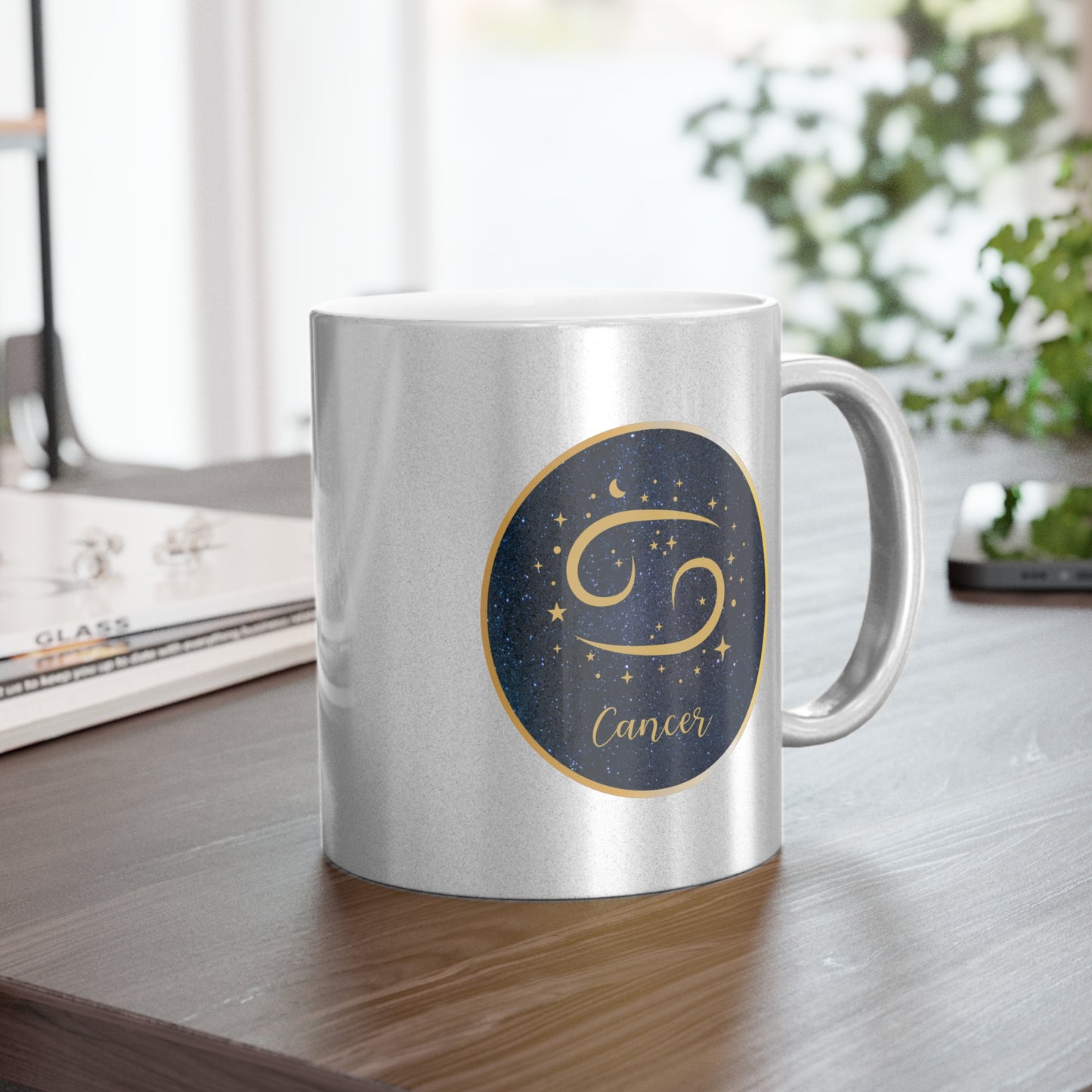 Cancer 11oz Metallic Mug