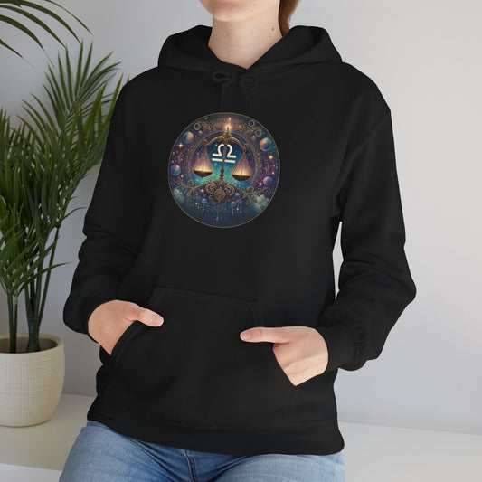 Libra Zodiac Unisex Fleece Hoodie