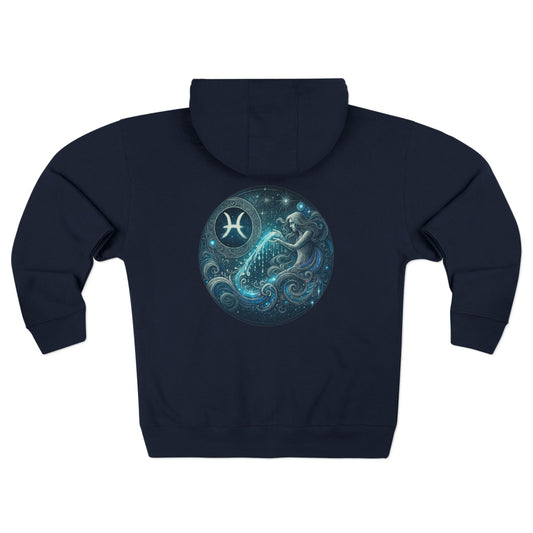 Aquarius Unisex Zip Hoodie