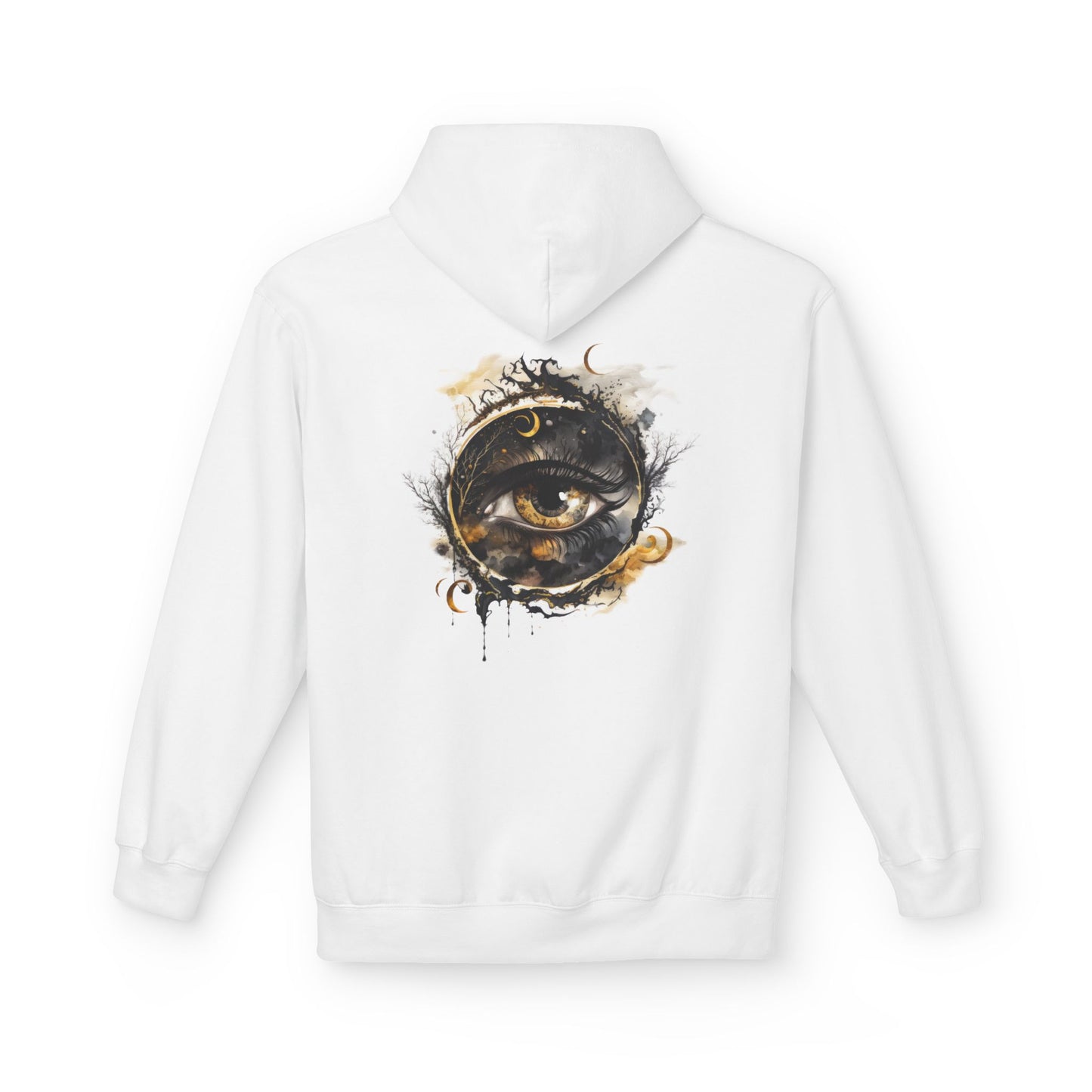 Mystical Eye Fleece Hoodie - Cozy Unisex Wear