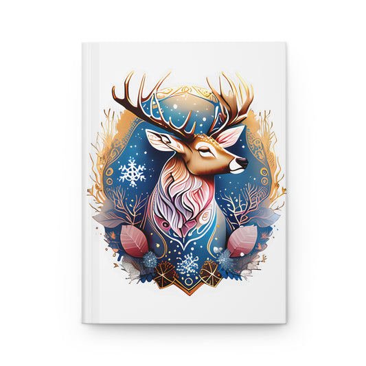 Elegant Deer Design Hardcover Journal