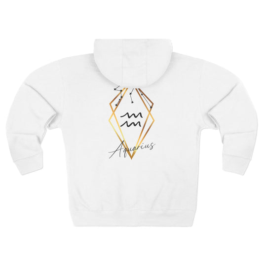 Aquarius Unisex Zip Hoodie