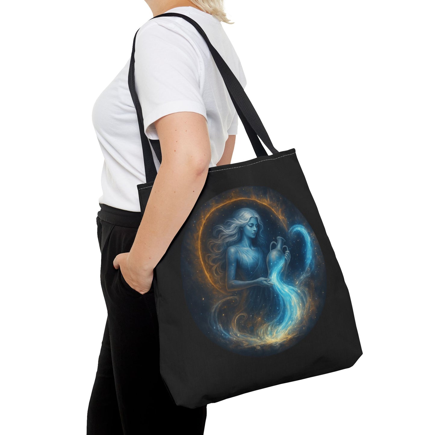 Aquarius Zodiac Tote Bag