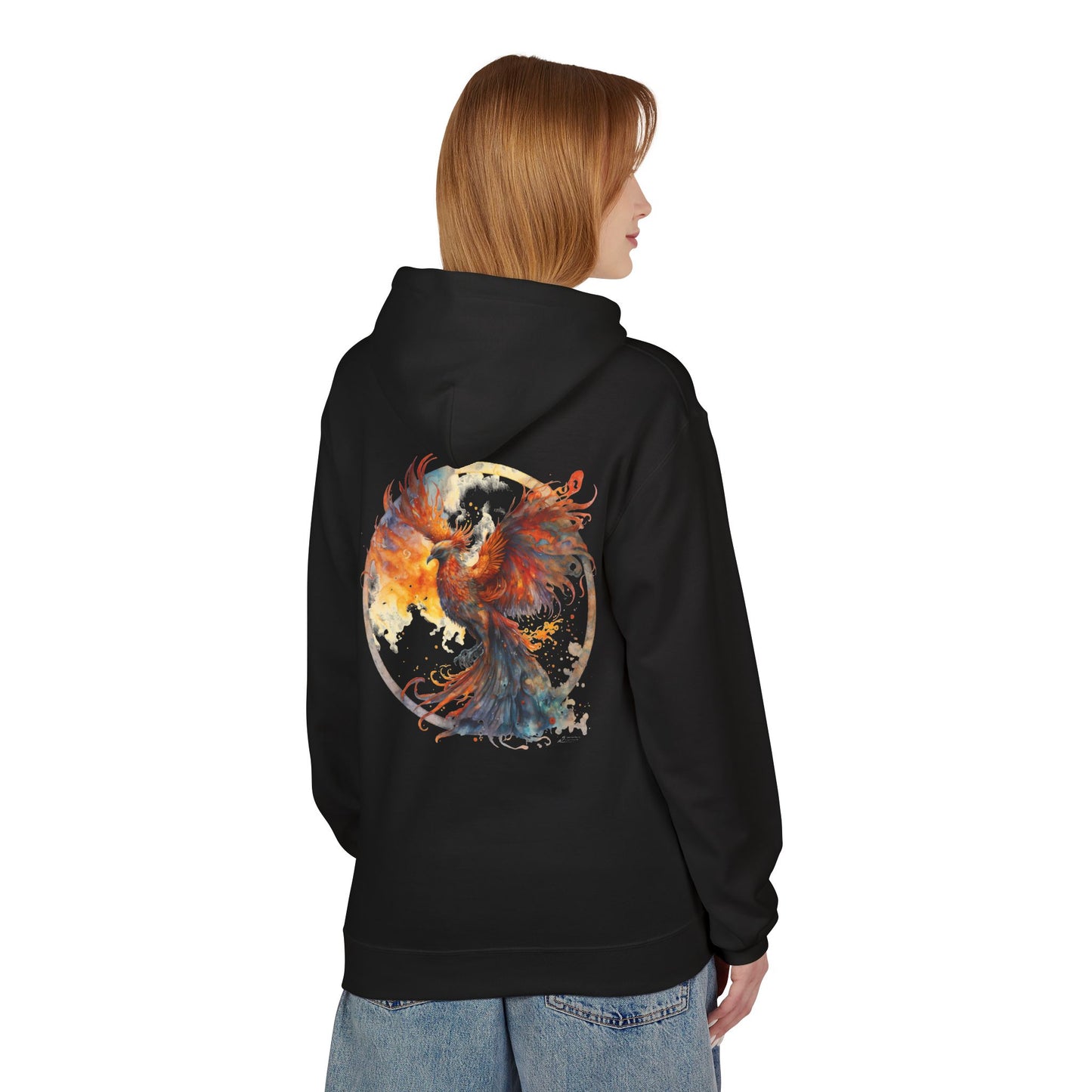 Phoenix Spirit Unisex Fleece Hoodie