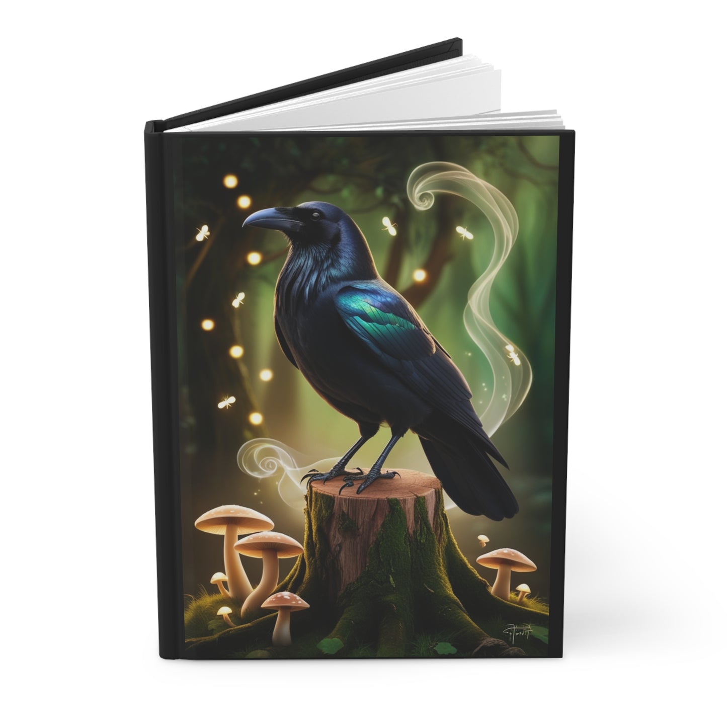 Mystical Raven Hardcover Journal