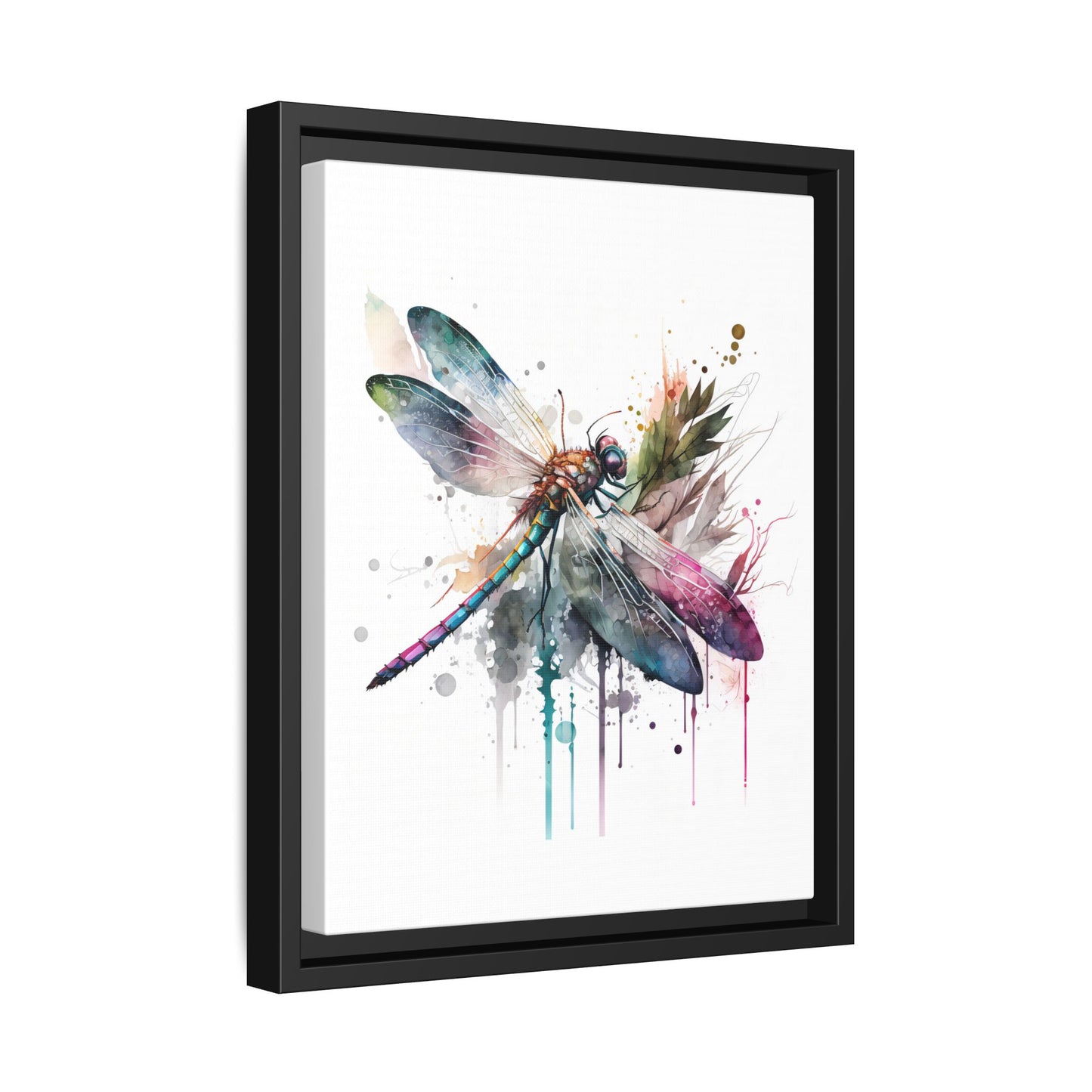 Colorful Dragonfly Art Print 11x14