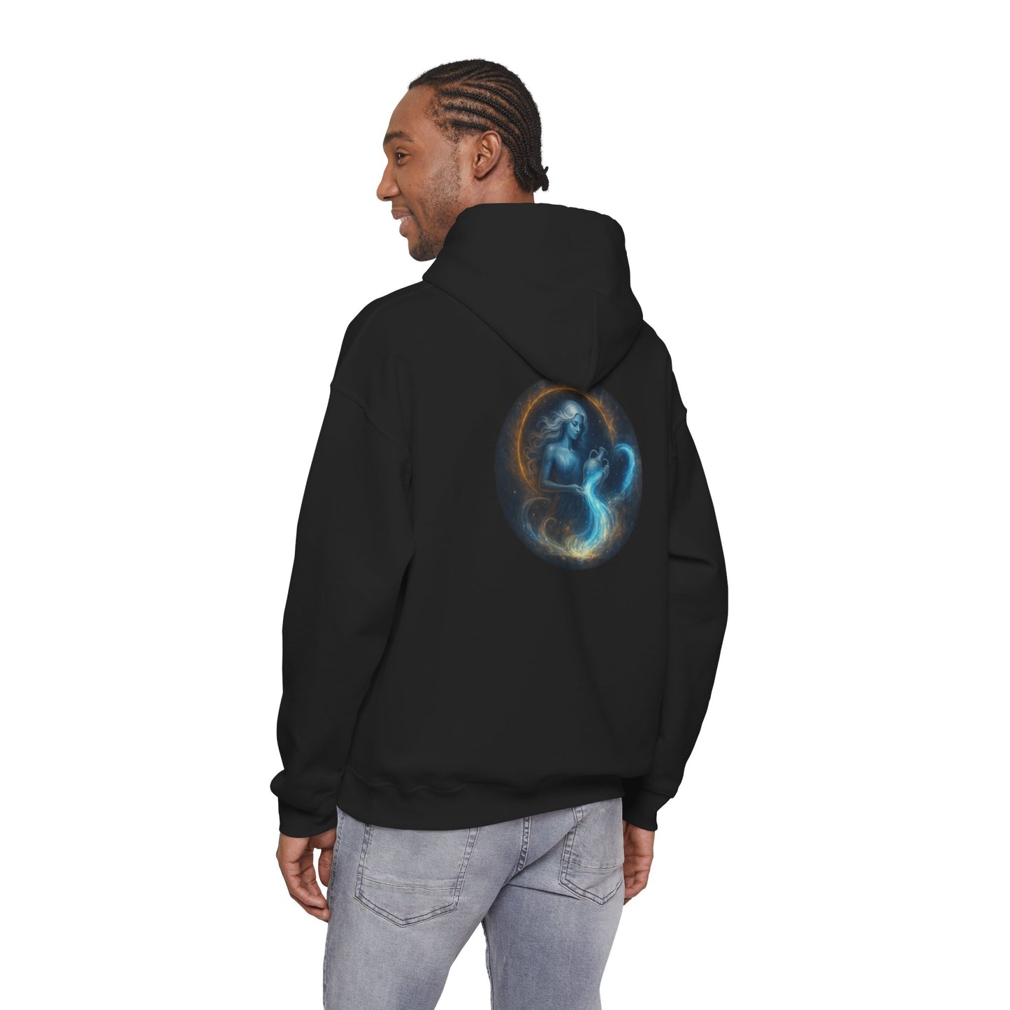 Aquarius Zodiac Unisex Fleece Hoodie