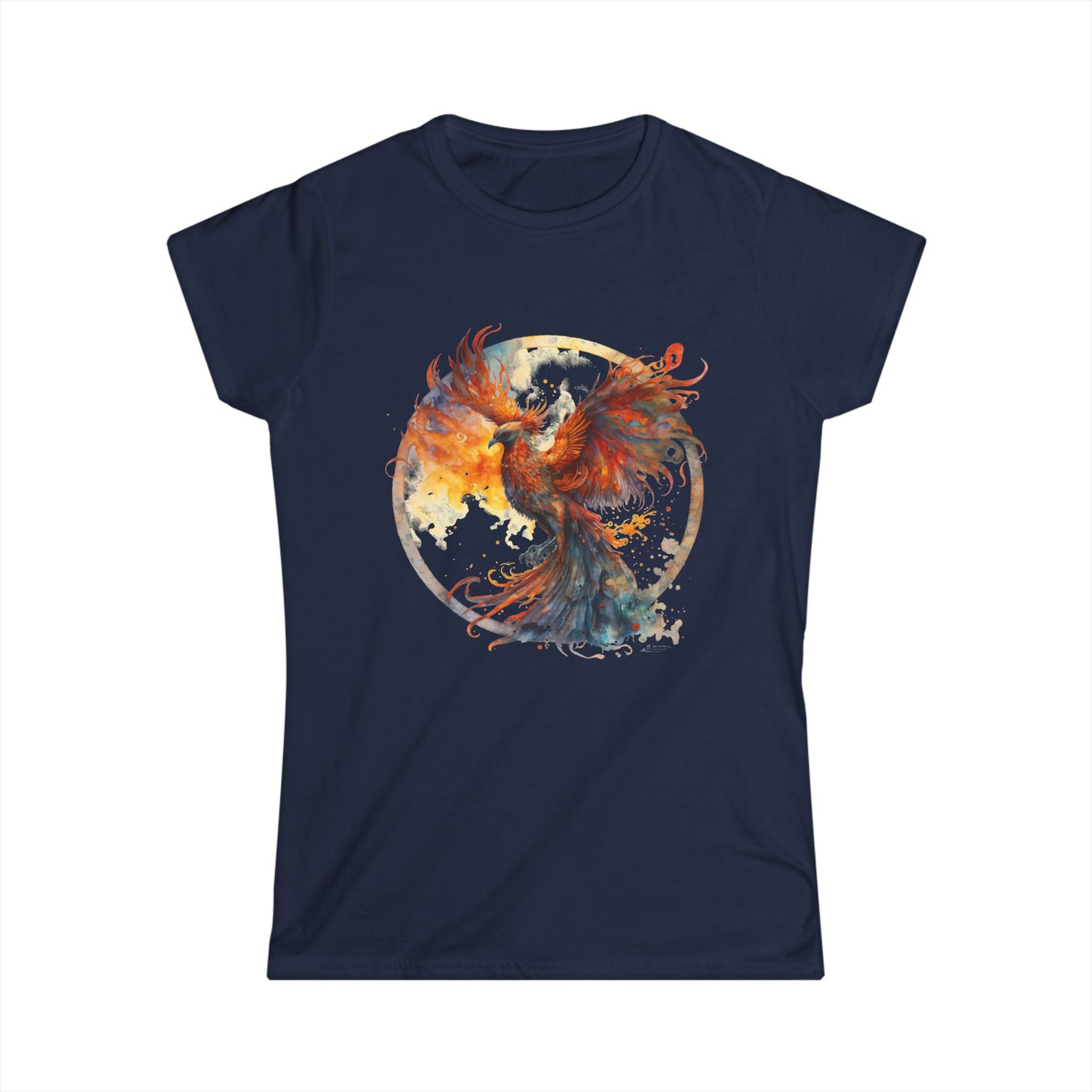 She Rises – Phoenix Graphic Tee, Women's Softstyle Tee