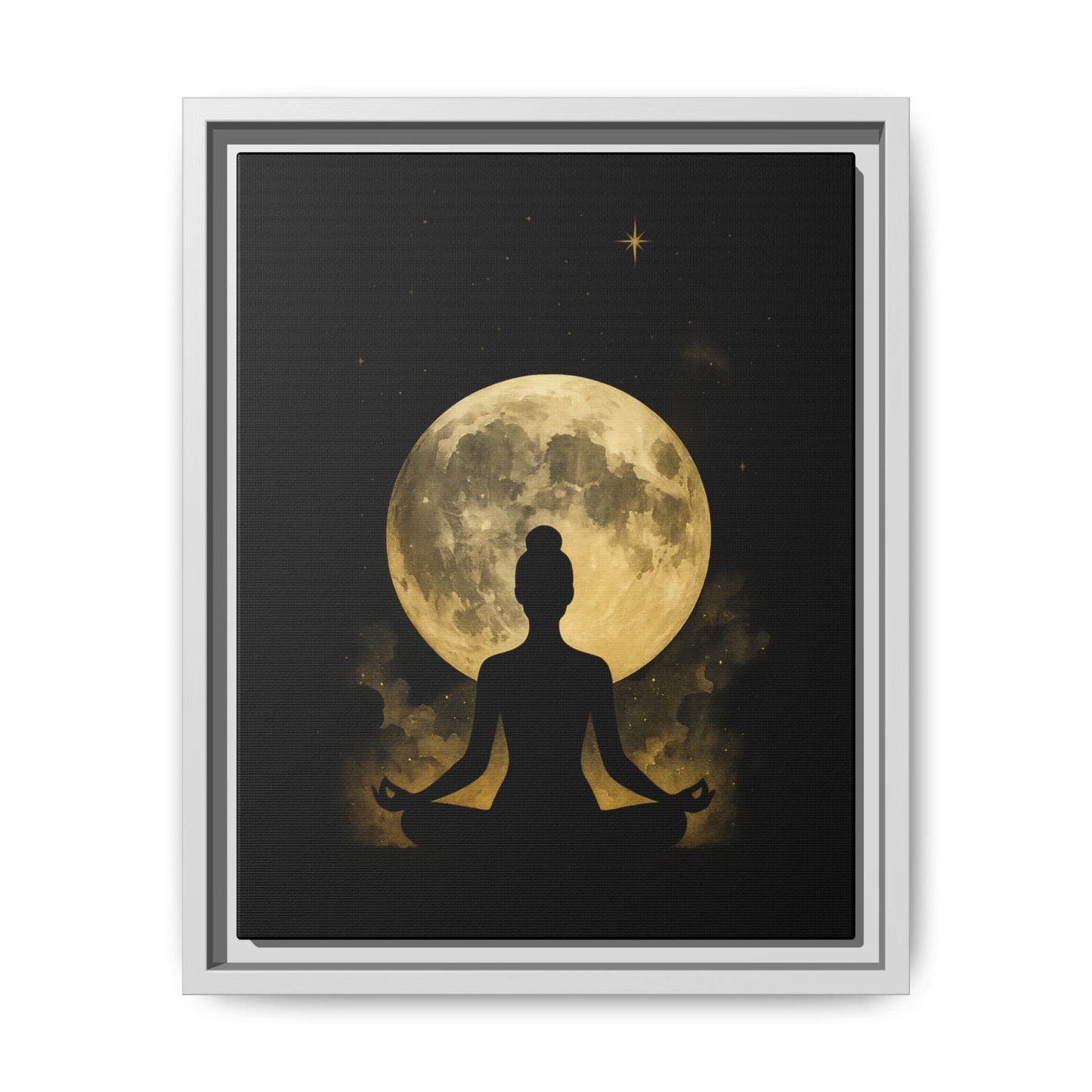Meditative Moon Canvas Art