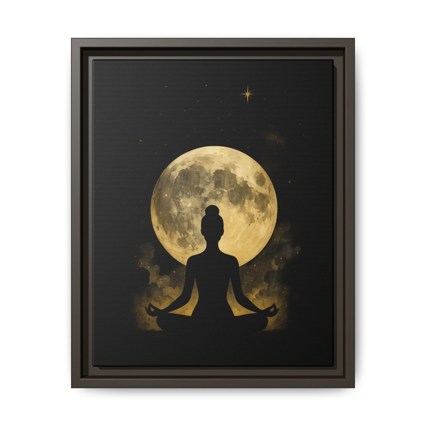 Meditative Moon Canvas Art