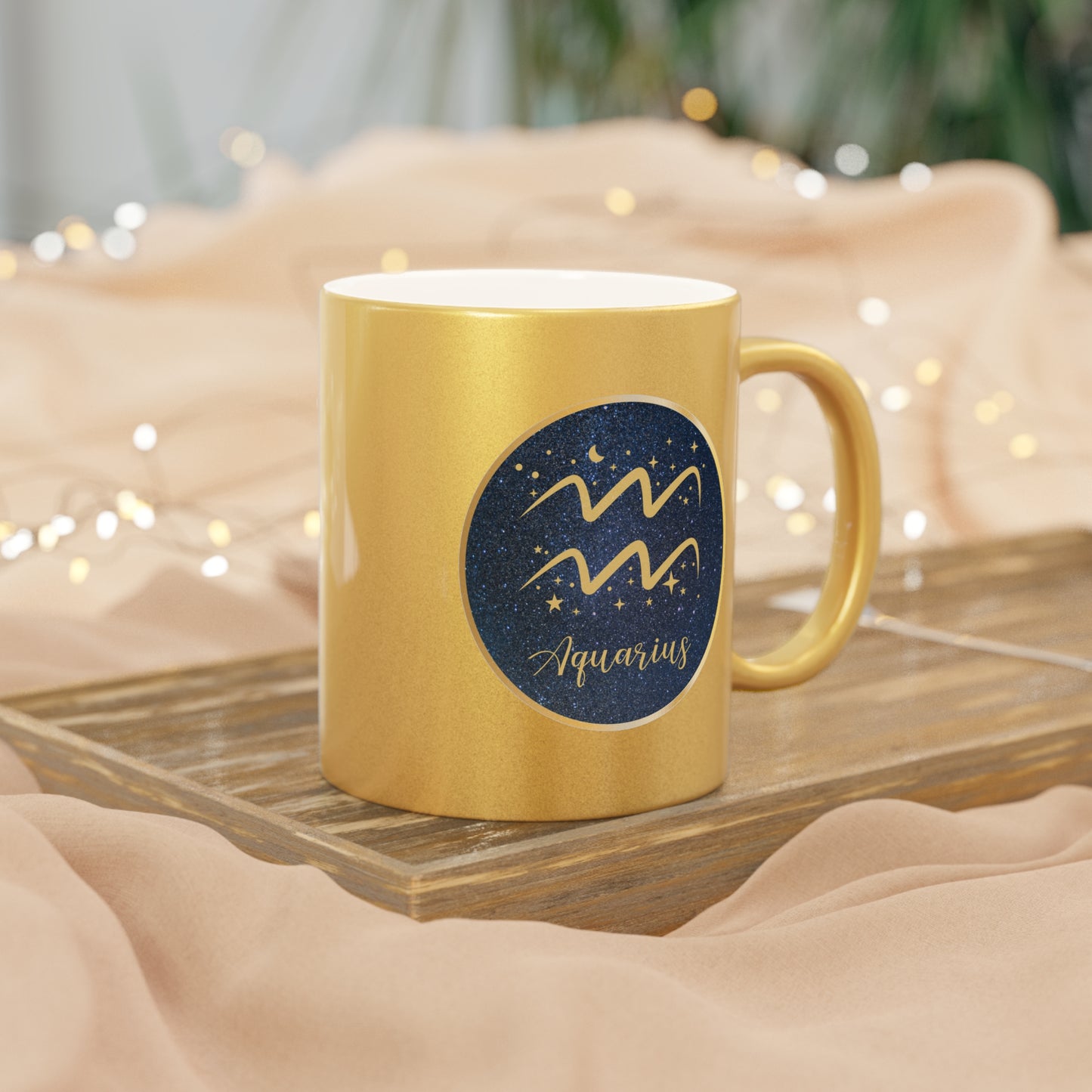 Aquarius 11oz Metallic Mug