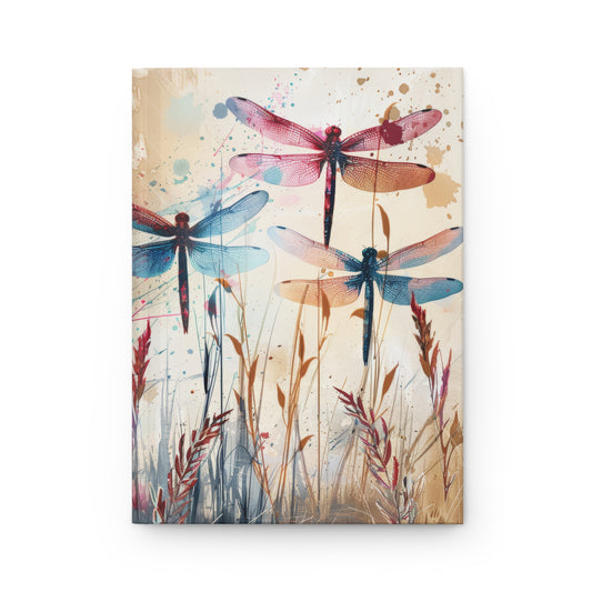Colorful Dragonfly Hardcover Journal