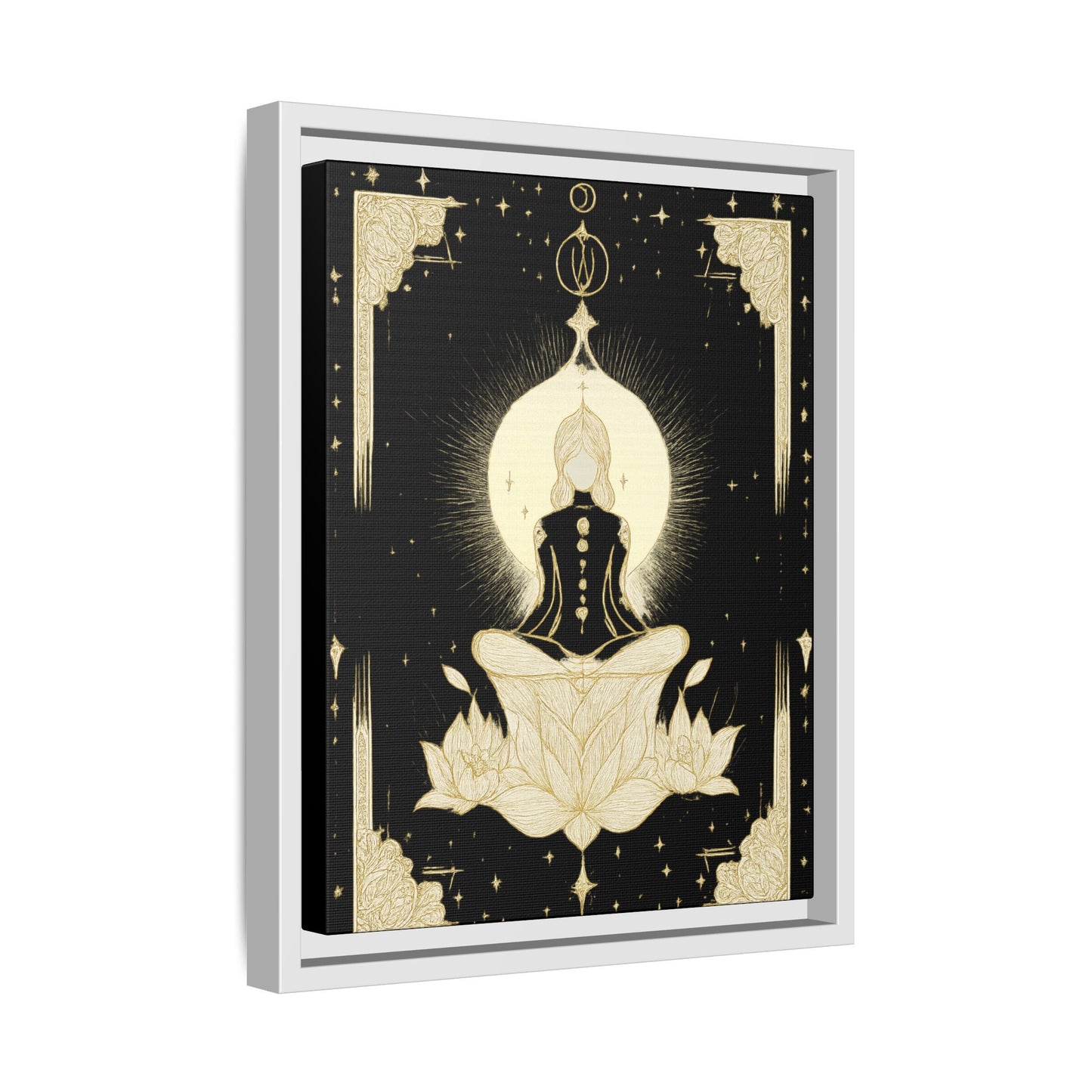 Meditation Art Framed Canvas
