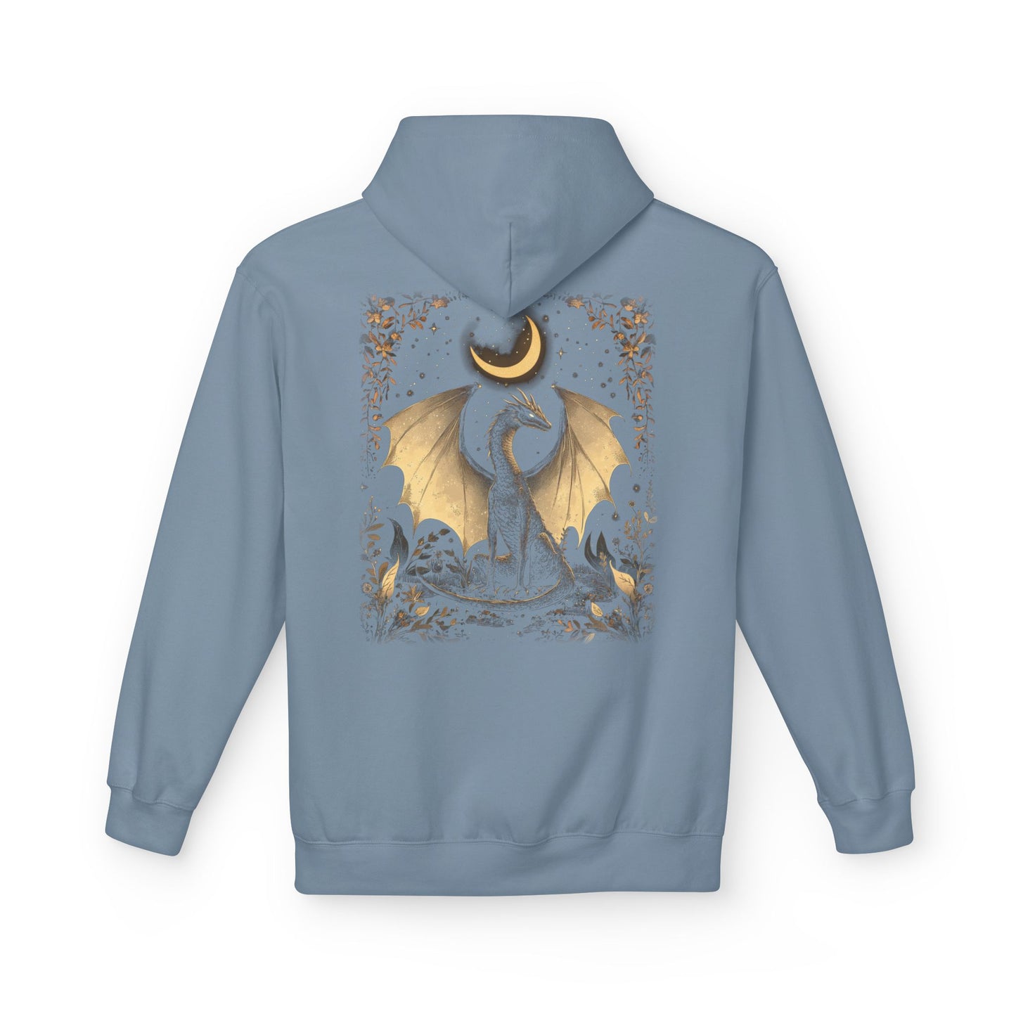 Magical Dragon & Moon Fleece Unisex Pullover