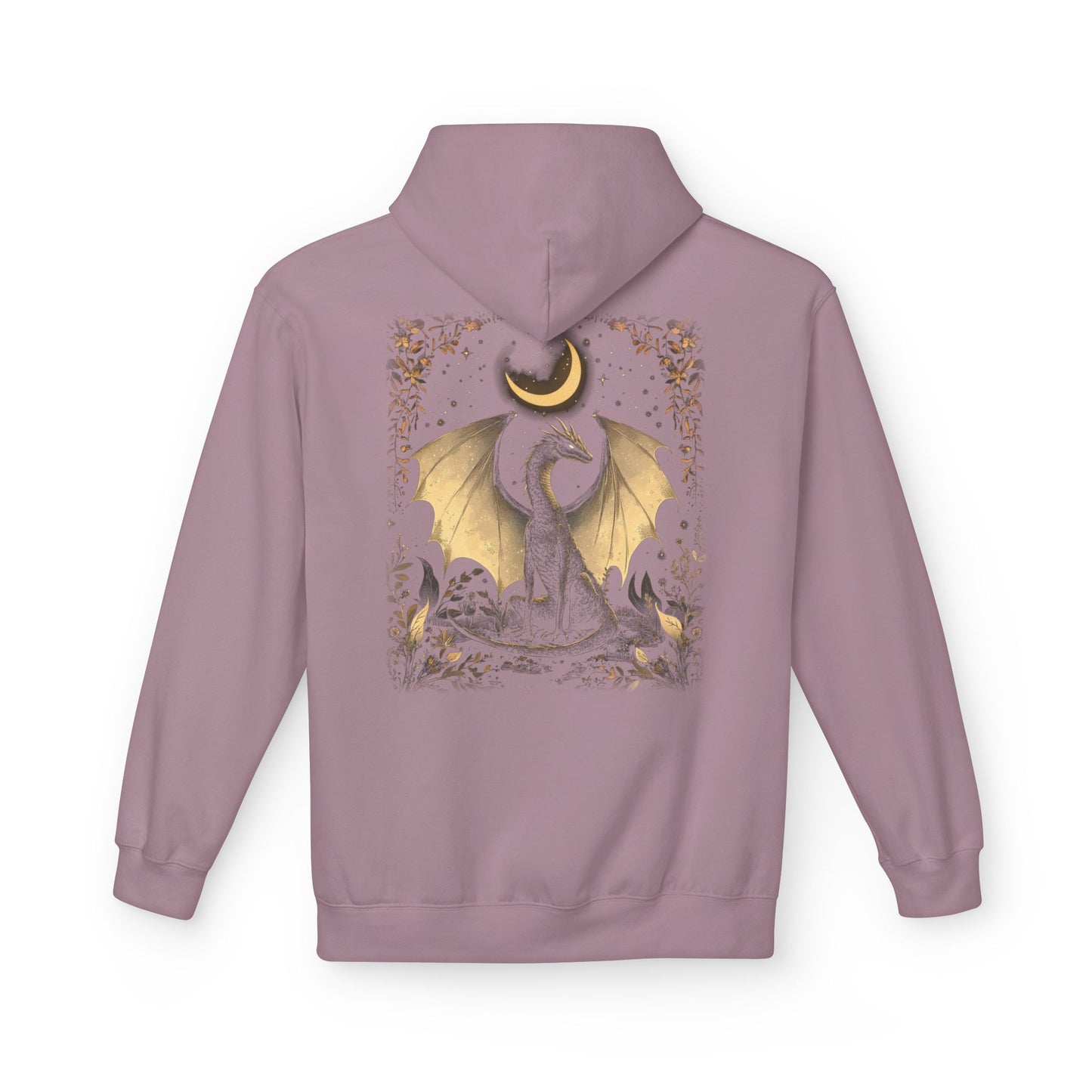 Magical Dragon & Moon Fleece Unisex Pullover