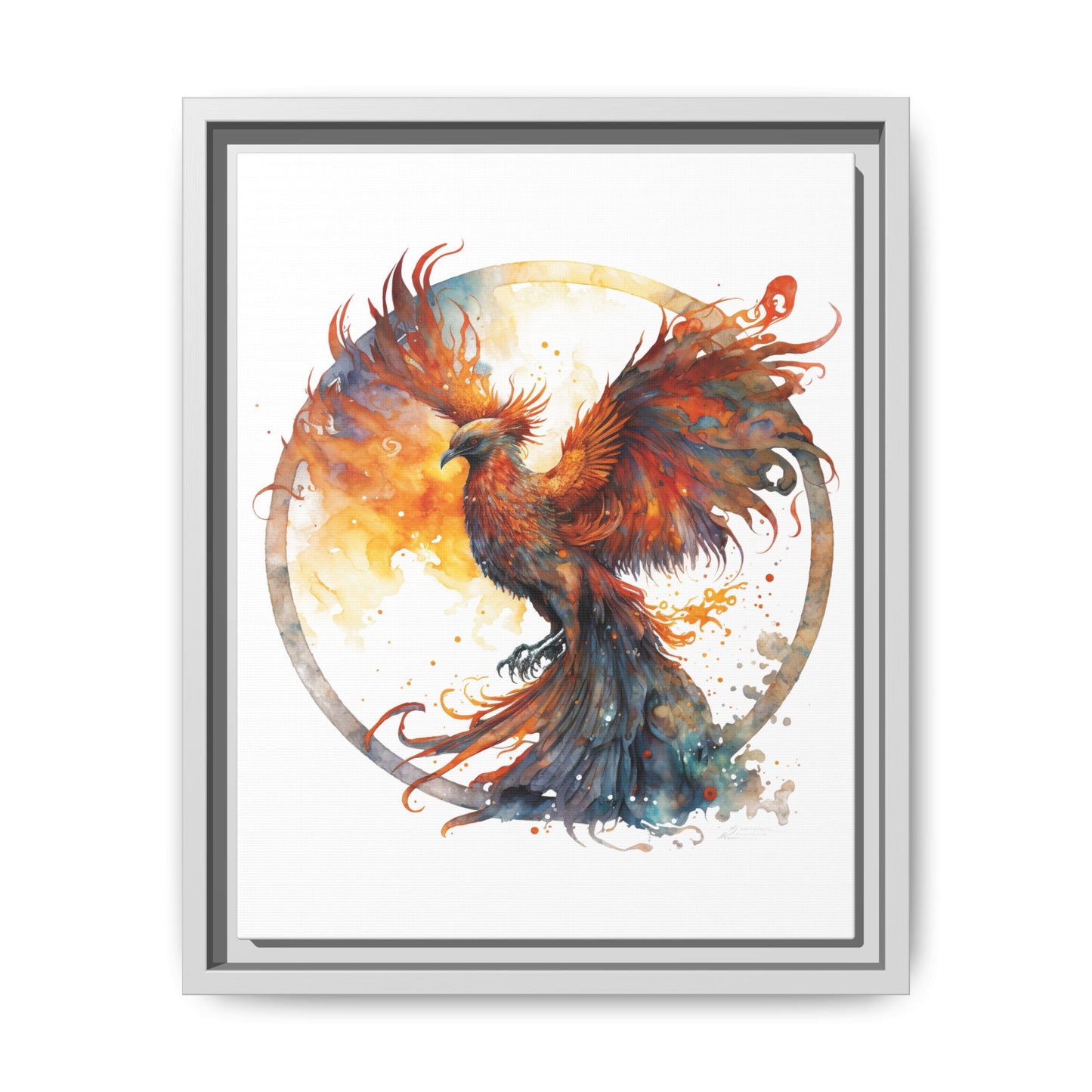 Vibrant Phoenix Art Print 11x14