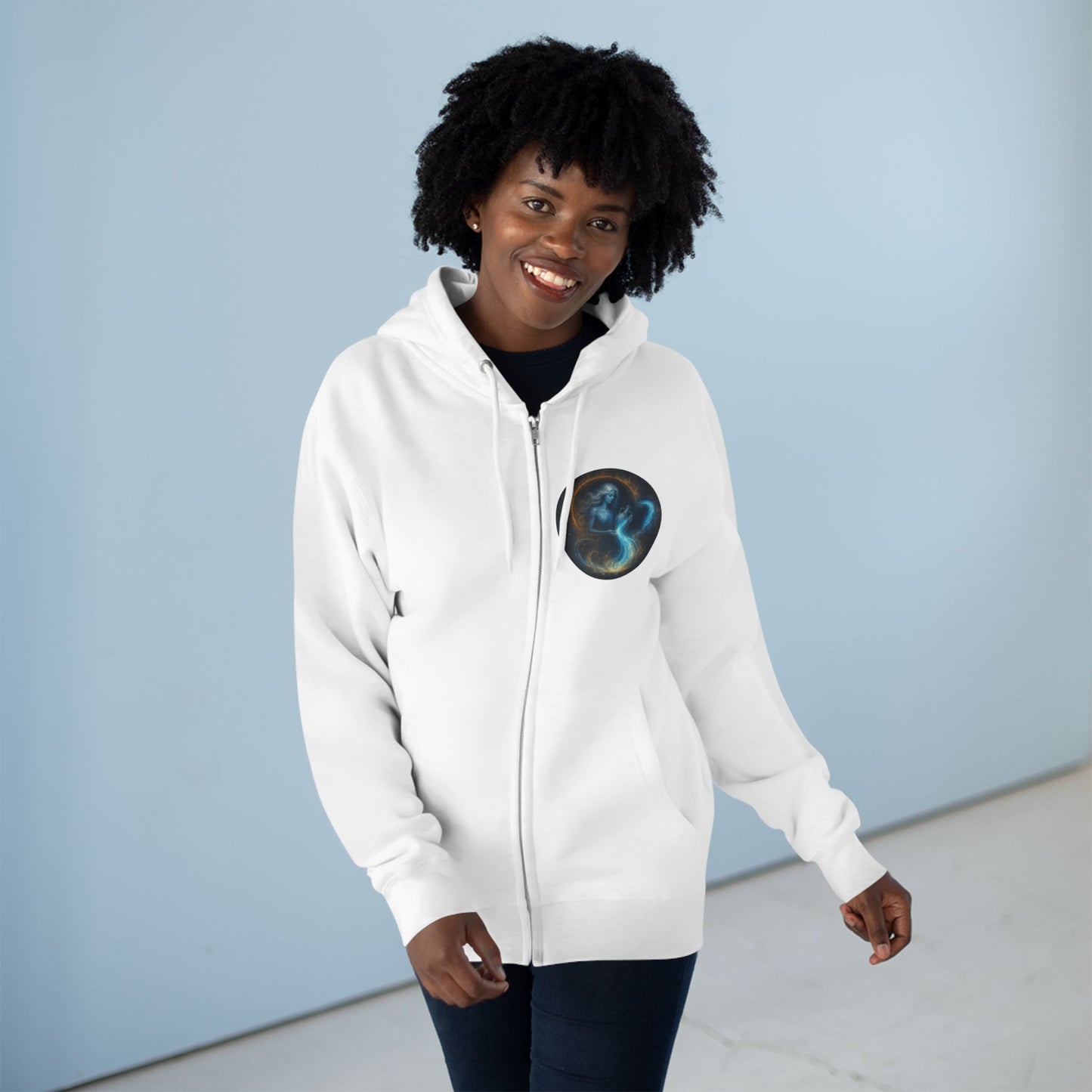 Aquarius Unisex Zip Hoodie