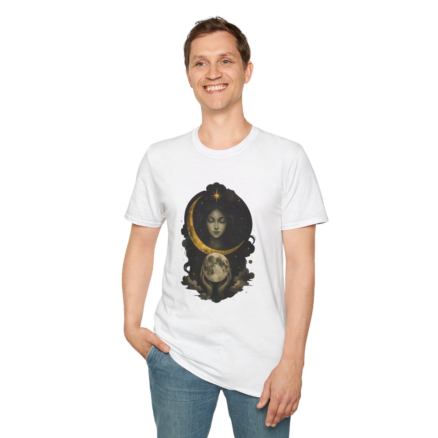 Goddess Moon Unisex Softstyle T-Shirt